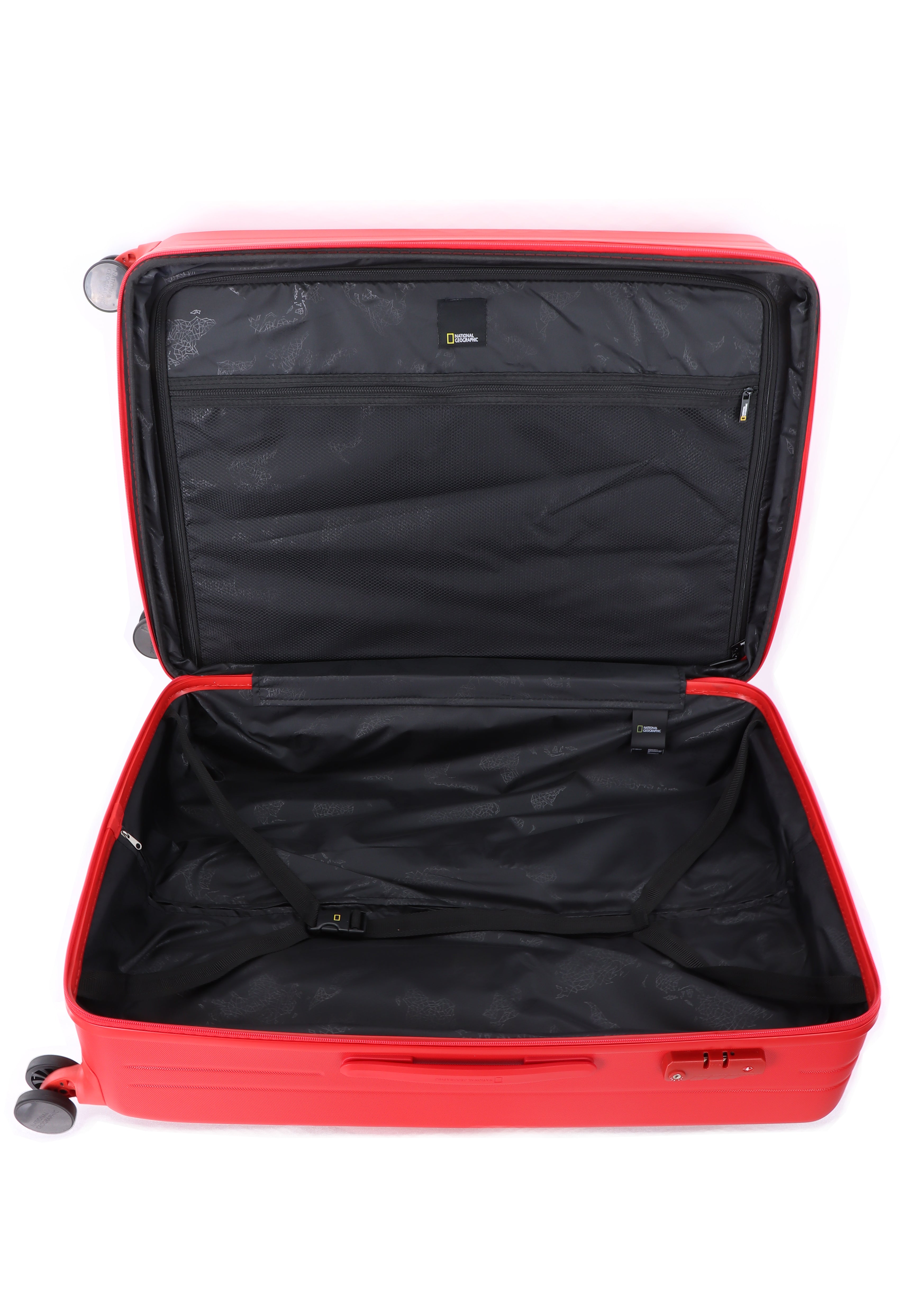 National Geographic - Pulse Hartschalenkoffer / Trolley / Reisekoffer - 78,5 cm - (Large) - Rot