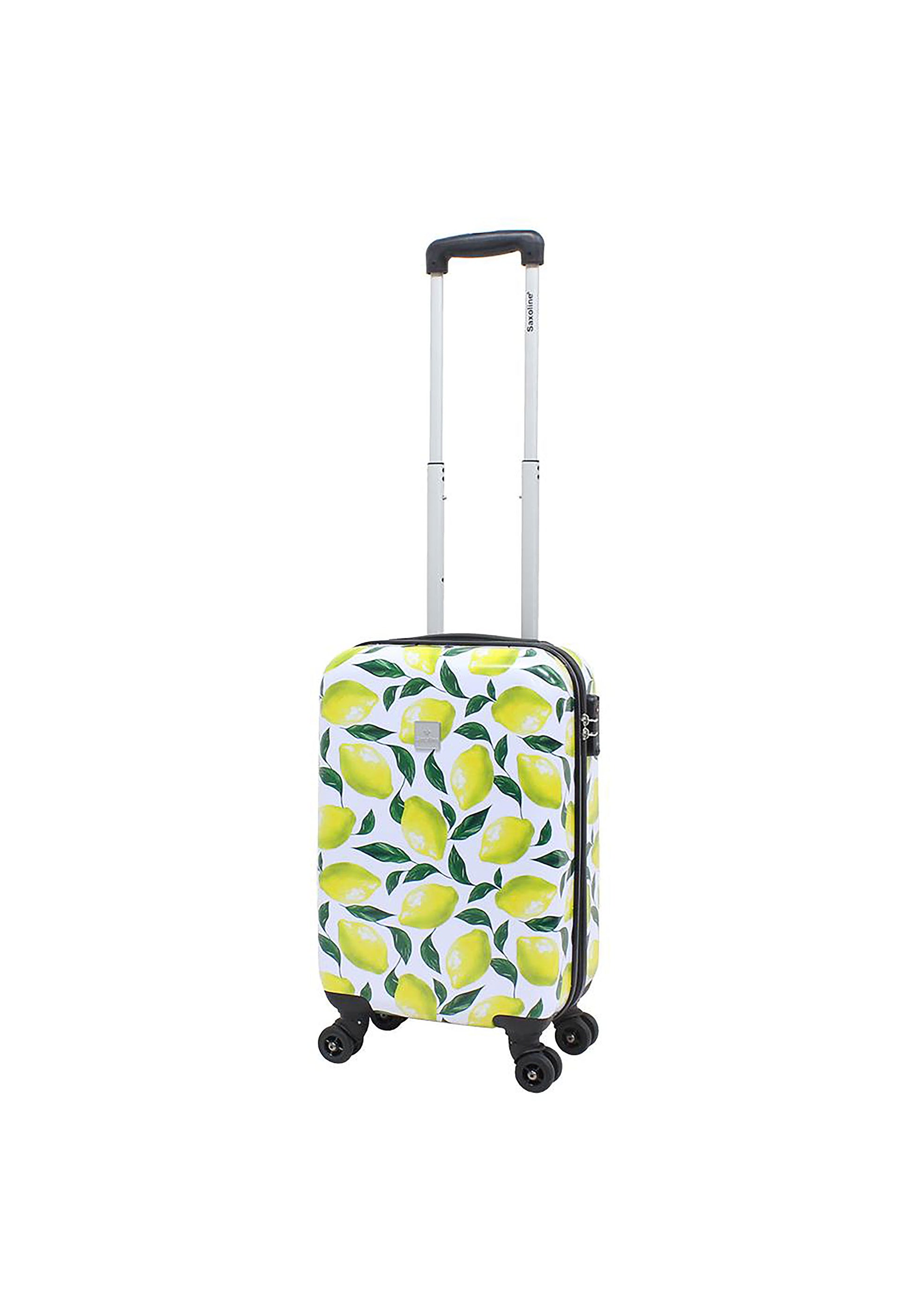 Saxoline - Zitronen Handgepäck Hartschalenkoffer / Trolley / Reisekoffer - 55 cm - (Small)