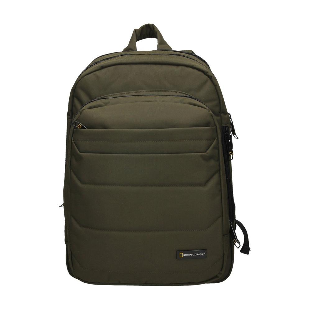 Khaki Nat Geo laptop rugzak