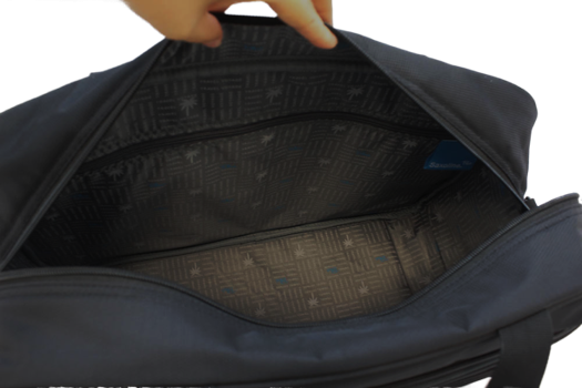 Mooi afgewerkte reistas van Saxoline blue