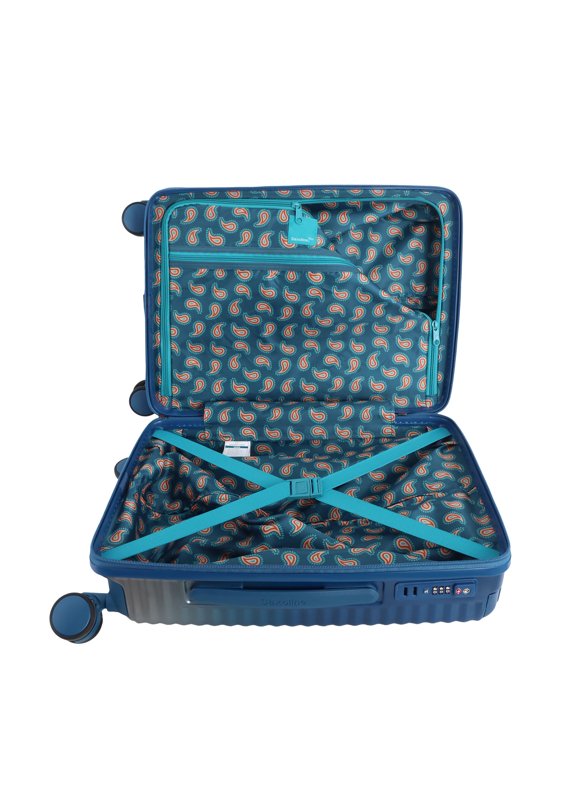 Saxoline Blue Elite Handgepäck Hartschalenkoffer / Trolley / Reiskoffer - (Small) Blau
