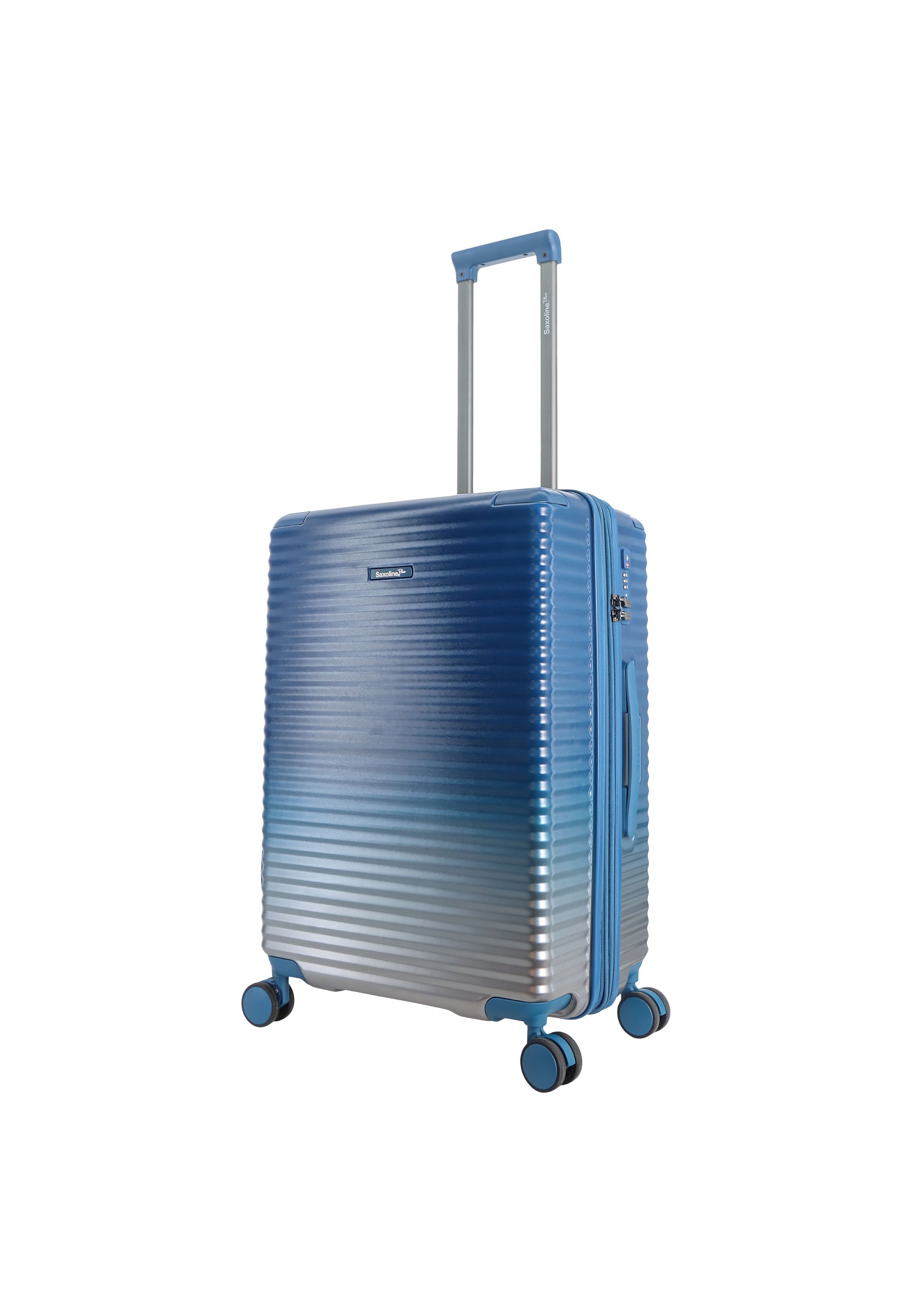 Saxoline Blue Elite Hartschalenkoffer / Trolley / Reiskoffer - (Medium) Blau