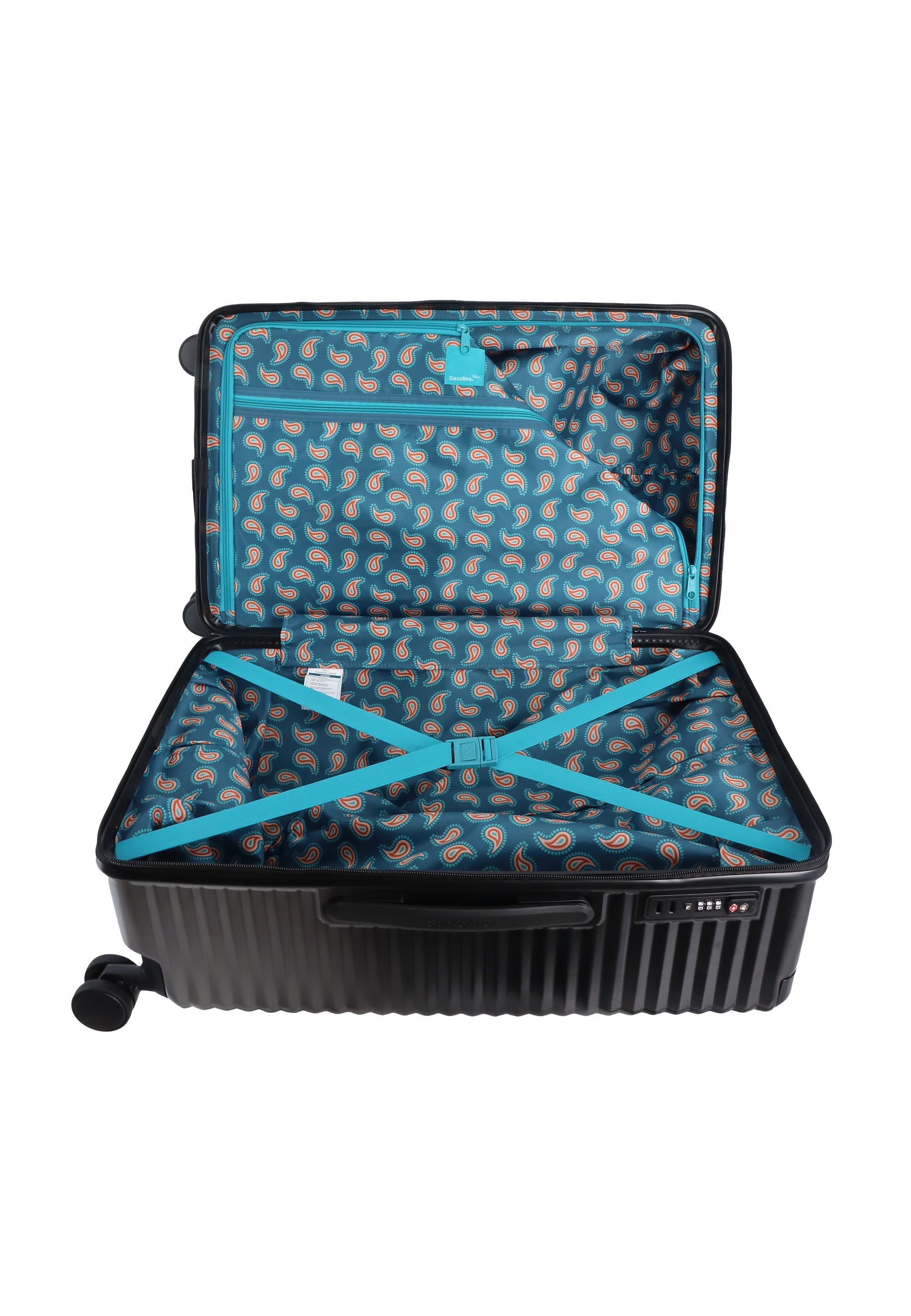 Saxaoline Blue Elite Trunk Hartschalenkoffer / Trolley / Reiskoffer - (Medium) Schwarz