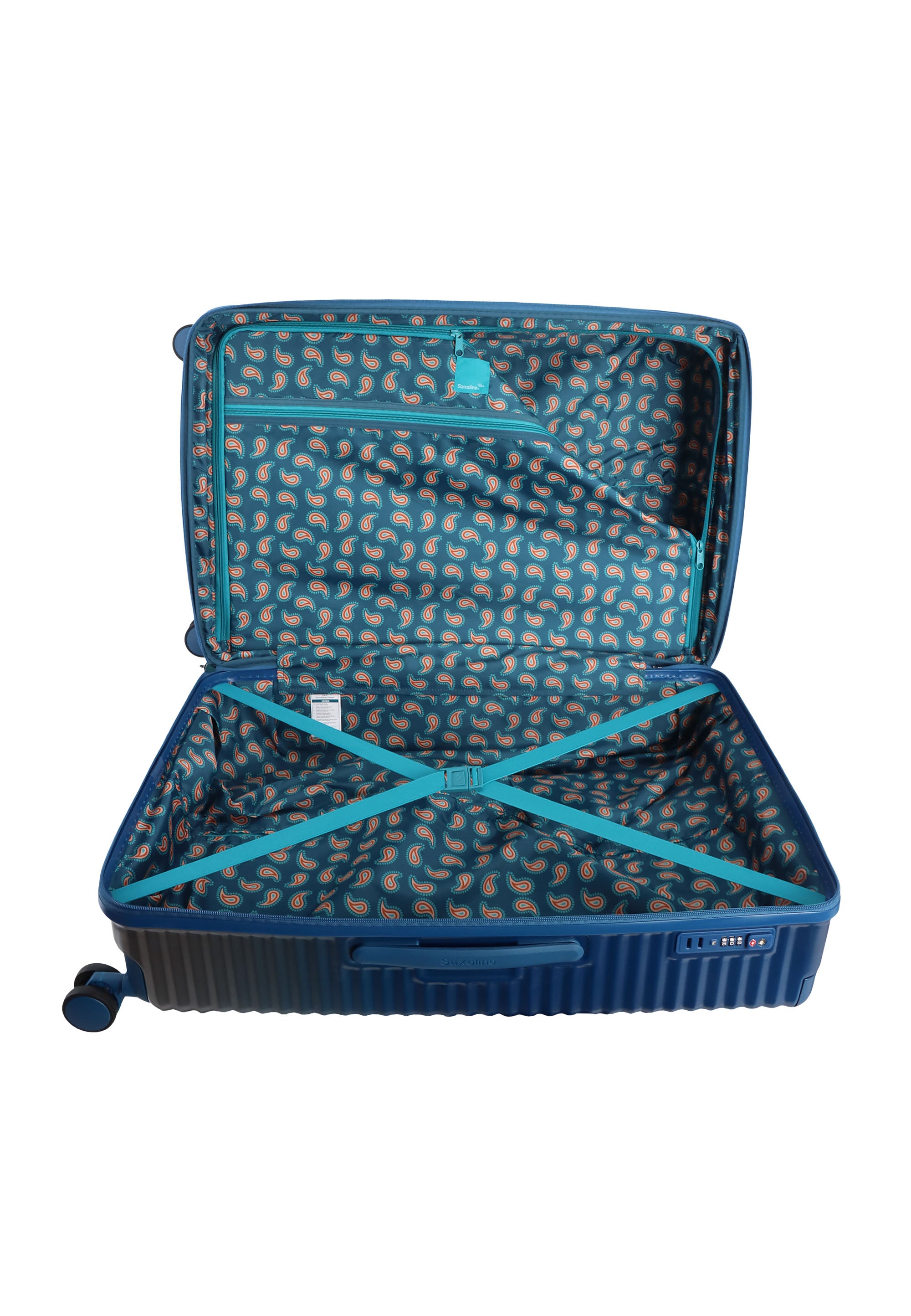 Saxaoline Blue Elite Hartschalenkoffer / Trolley / Reiskoffer - (Large) Blau