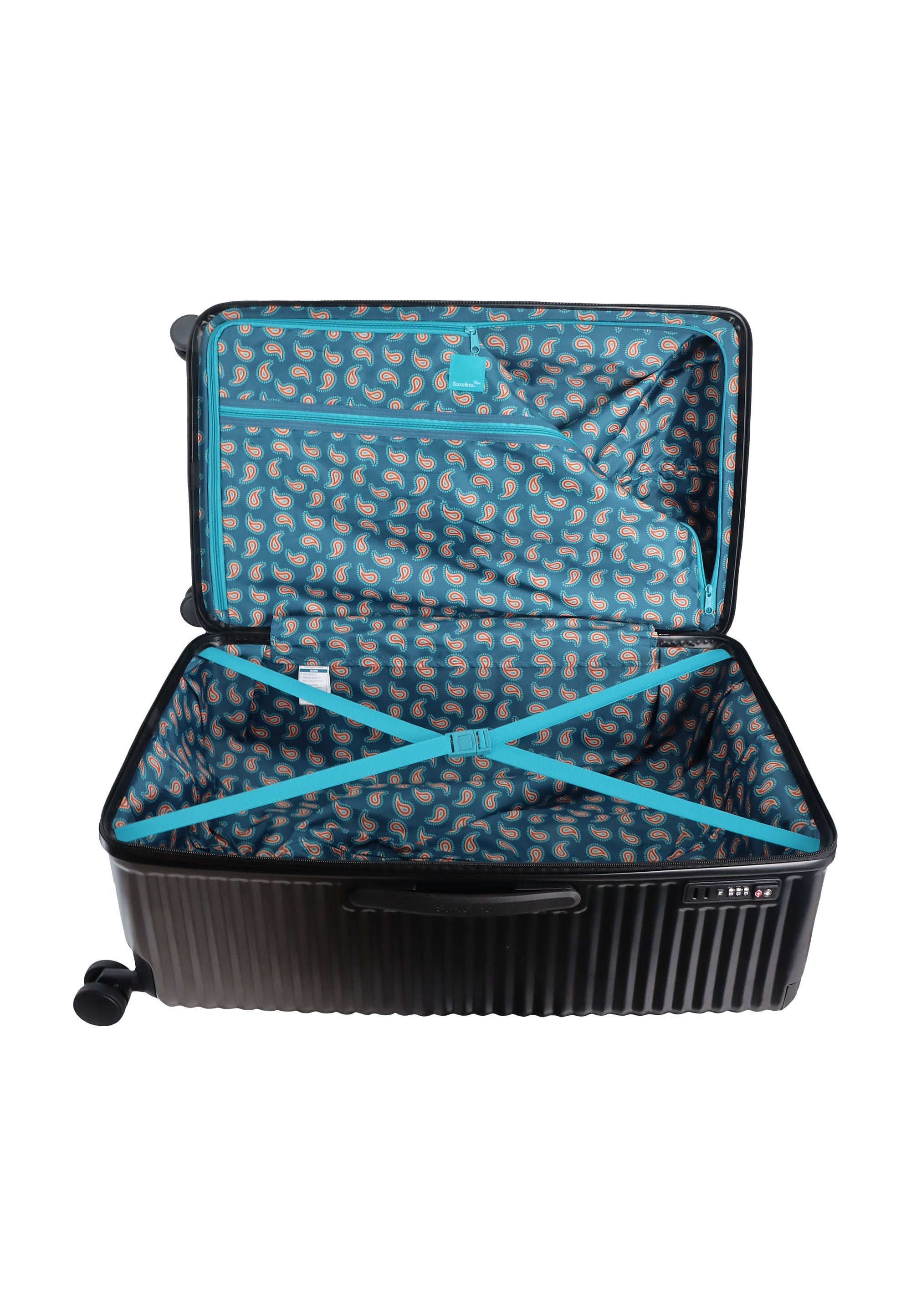 Saxaoline Blue Elite Trunk Hartschalenkoffer / Trolley / Reiskoffer - (Large) Schwarz