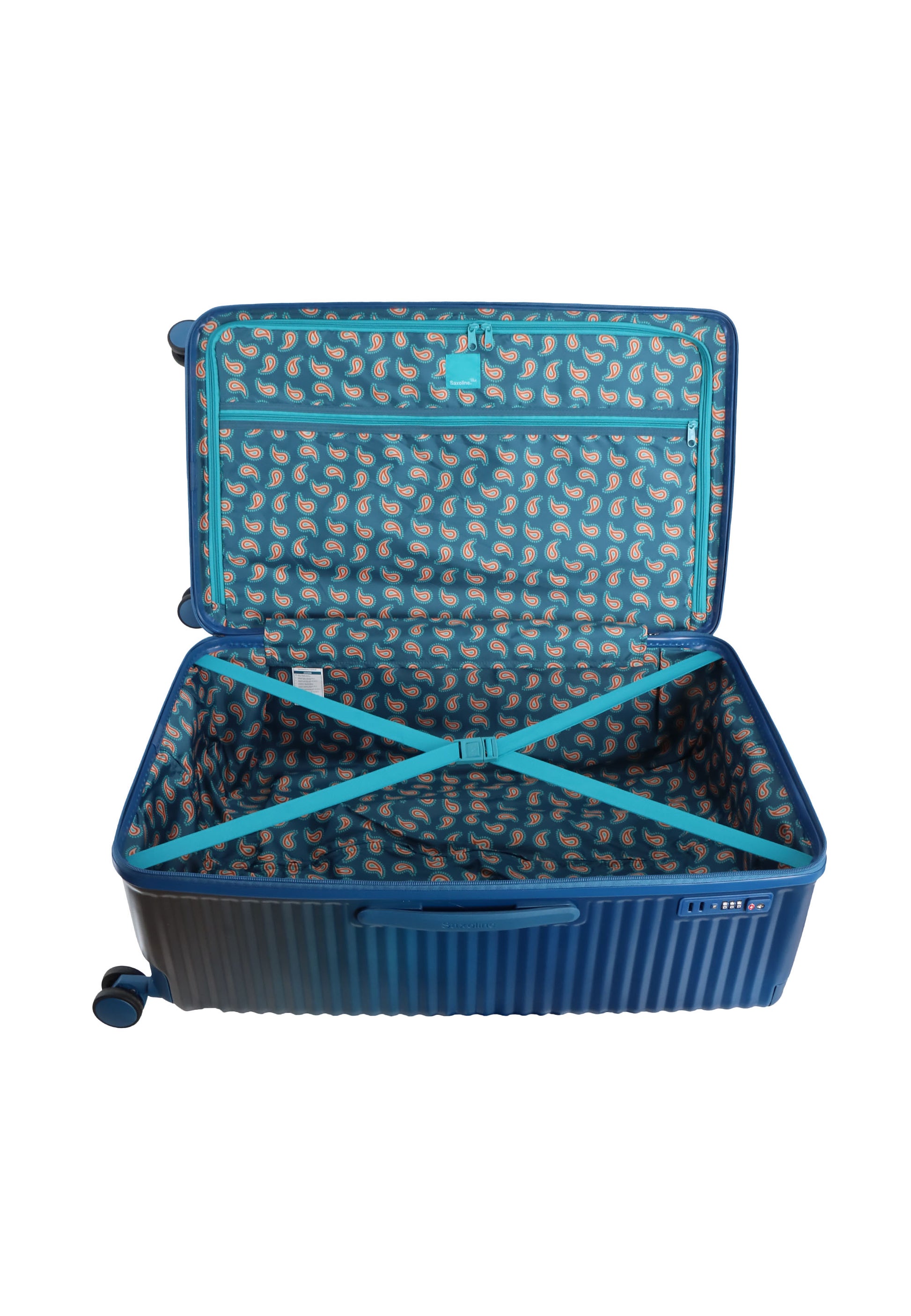Saxoline Blue Elite Trunk Hartschalenkoffer / Trolley / Reiskoffer - (Large) Blau