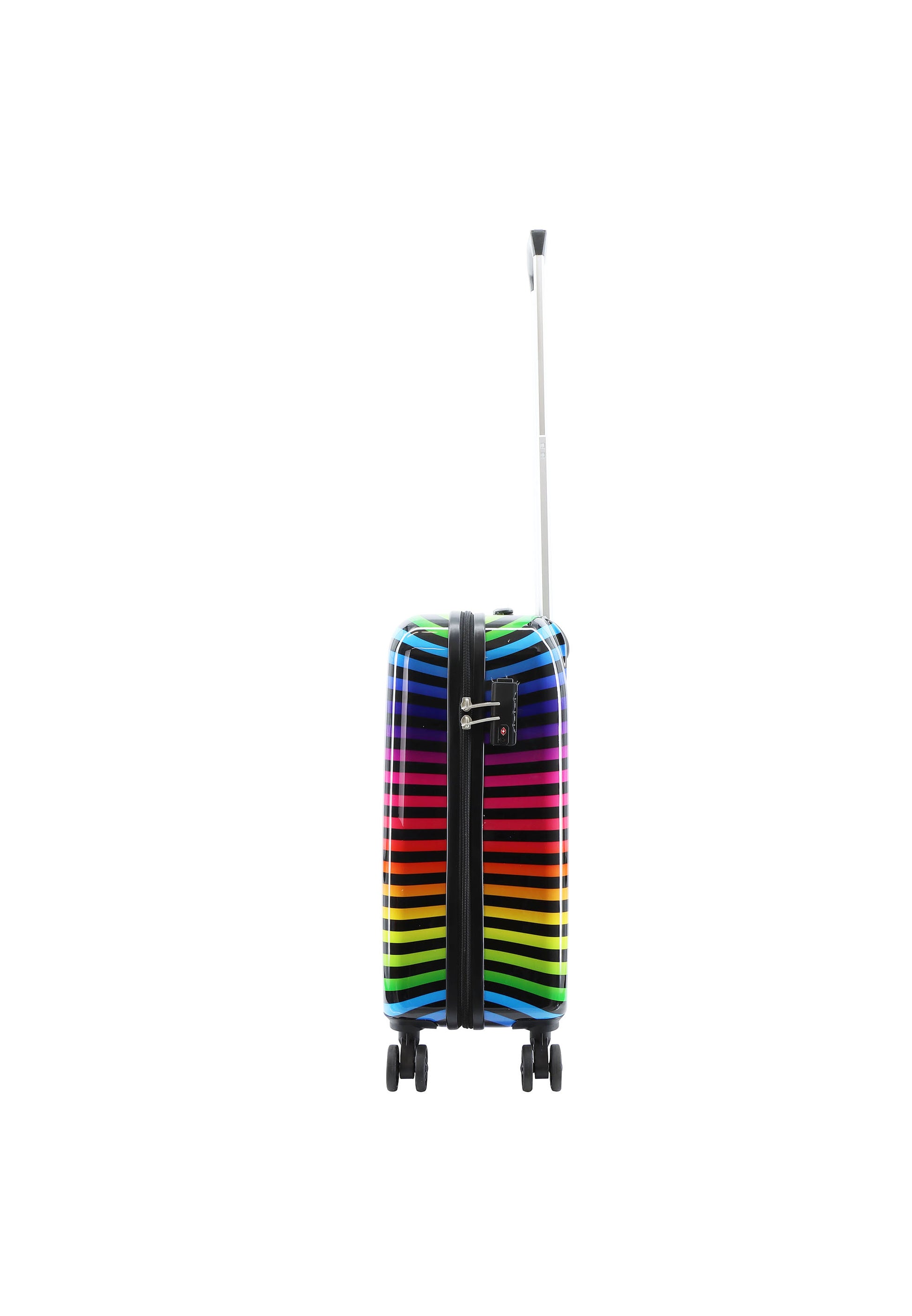 Saxoline - Color Strip Handgepäck Hartschalenkoffer / Trolley / Reisekoffer - 54 cm - (Small)