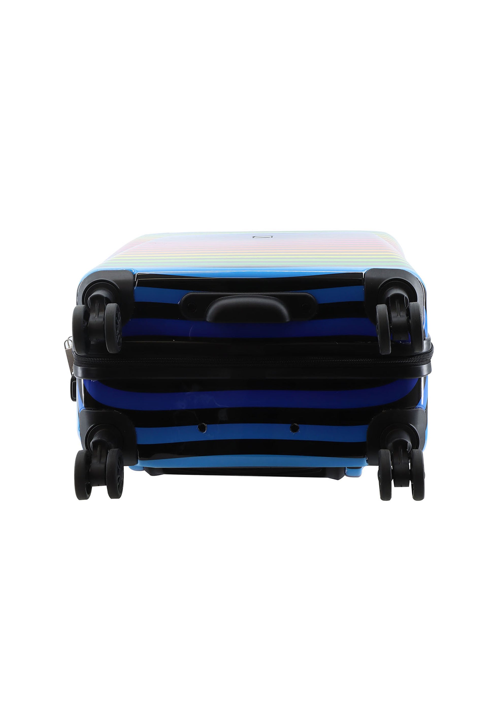 Saxoline - Color Strip Handgepäck Hartschalenkoffer / Trolley / Reisekoffer - 54 cm - (Small)