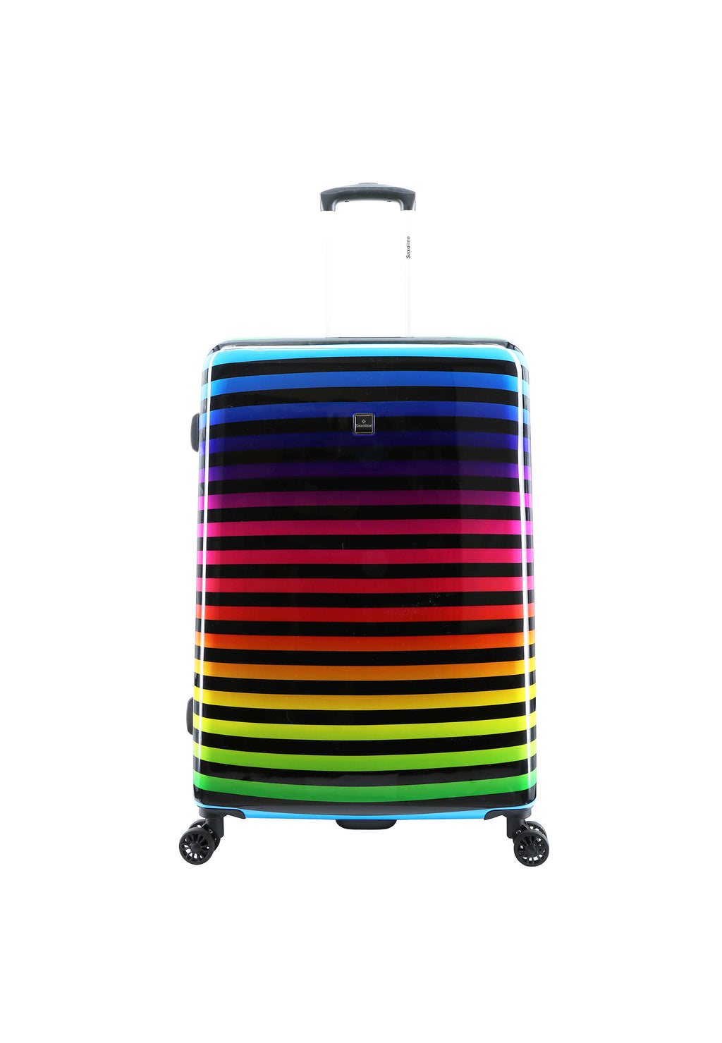 Saxoline - Color Strip Hartschalenkoffer / Trolley / Reisekoffer - 78 cm - (Large)