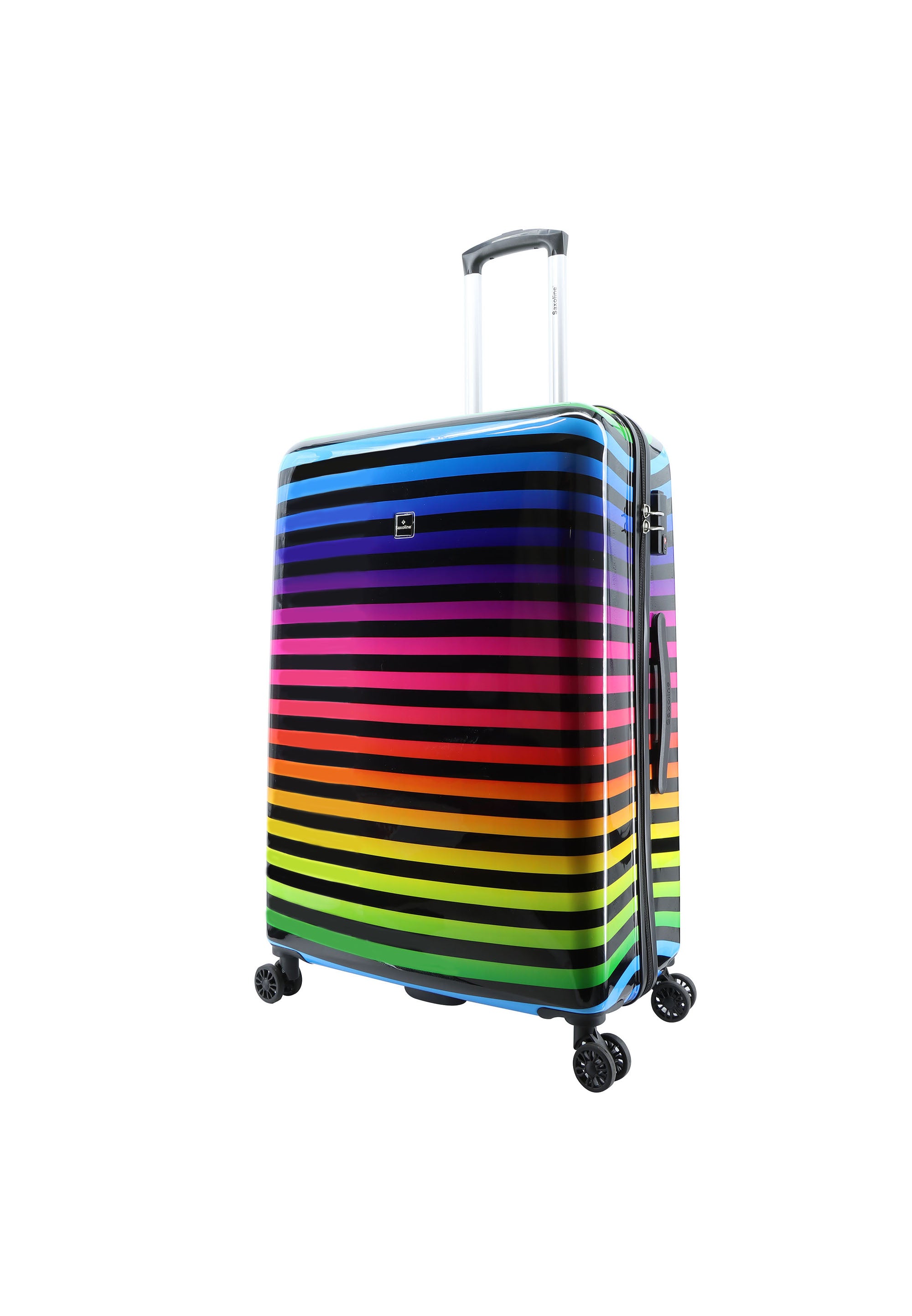 Saxoline - Color Strip Hartschalen-Kofferset / Trolley-Set / Reisekofferset - (S/M/L)