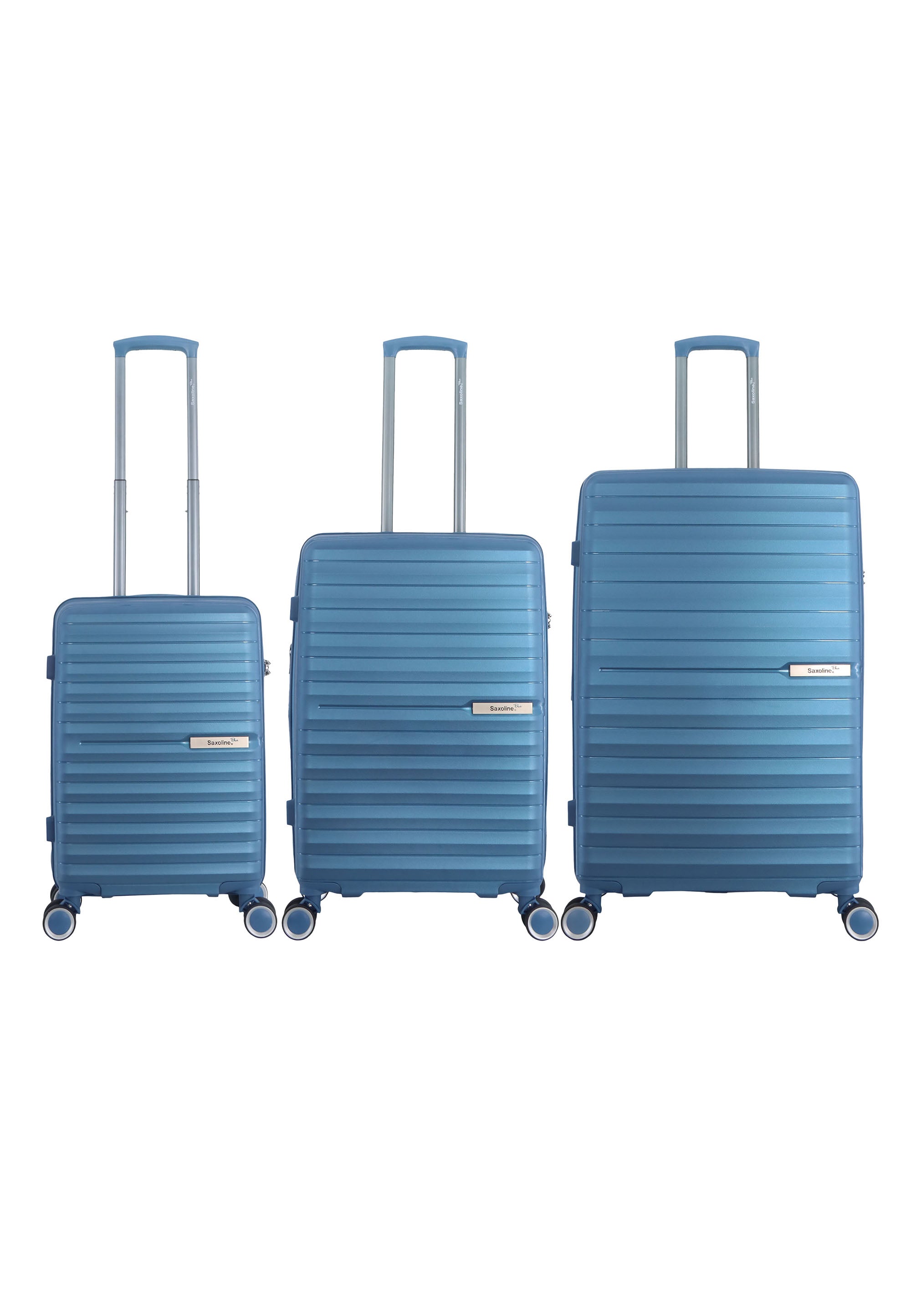 Saxaoline Blue Resort Hartschalenkoffer set / Trolley set / Reiskoffer set - (S/M/L) Blau