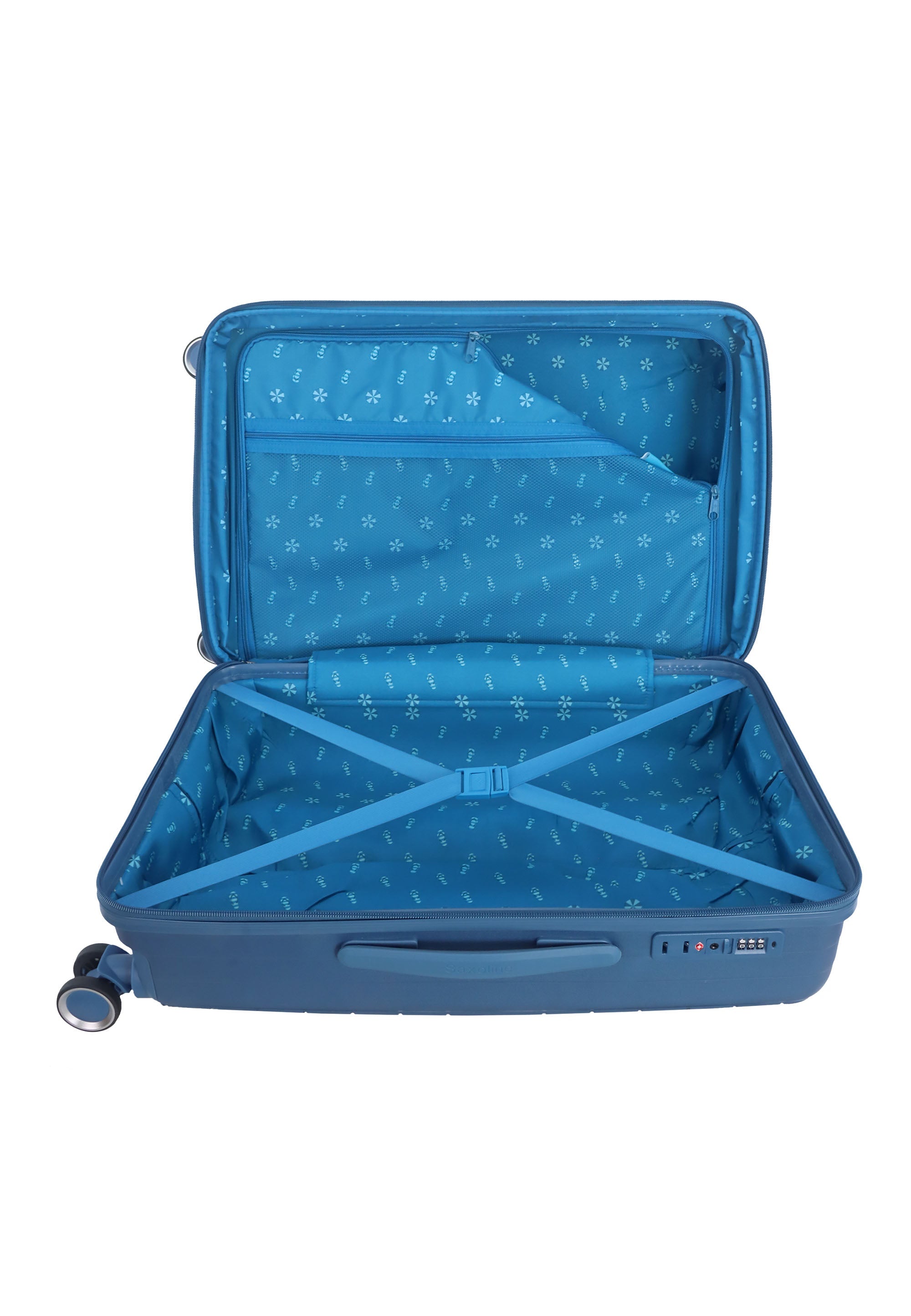 Saxaoline Blue Resort Hartschalenkoffer set / Trolley set / Reiskoffer set - (S/M/L) Blau