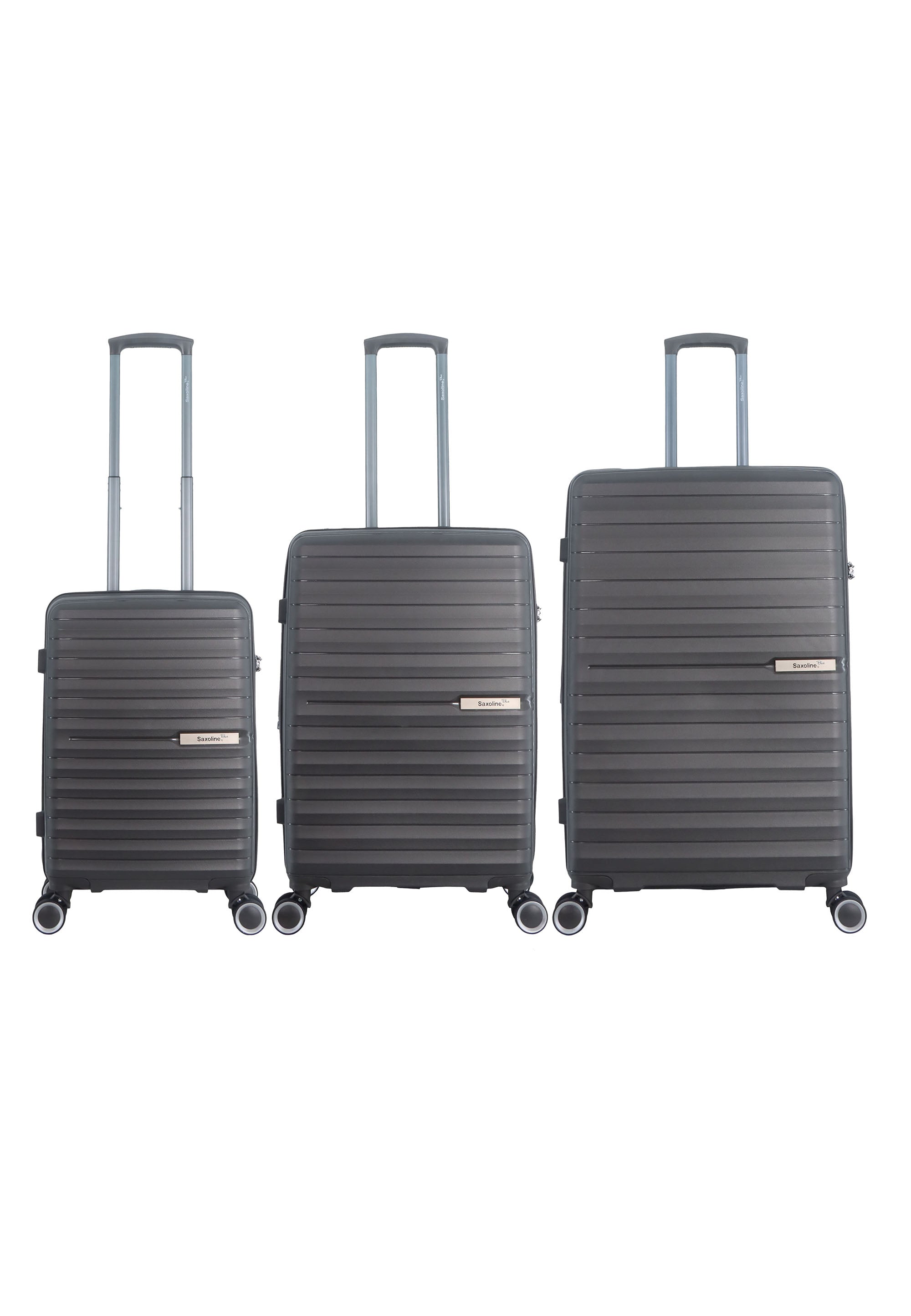 Saxaoline Blue Resort Hartschalenkoffer set / Trolley set / Reiskoffer set - (S/M/L) Anthrazit