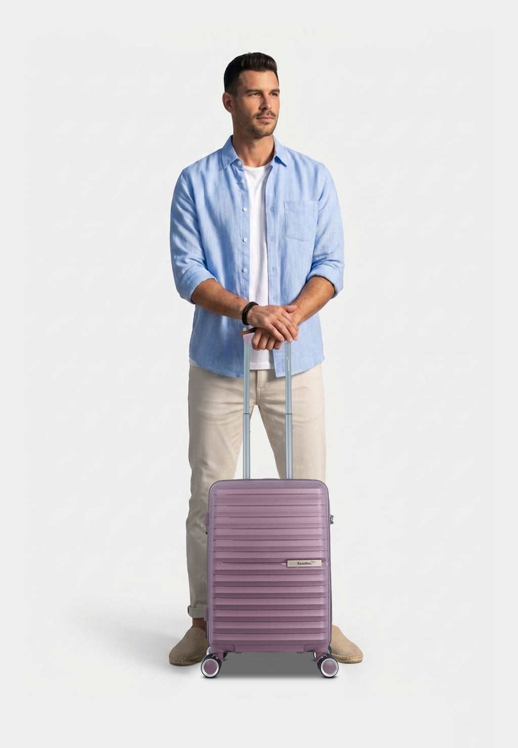 Saxoline Blue Resort Hartschalenkoffer set Trolley set Reisekoffer set S/M/L Violett