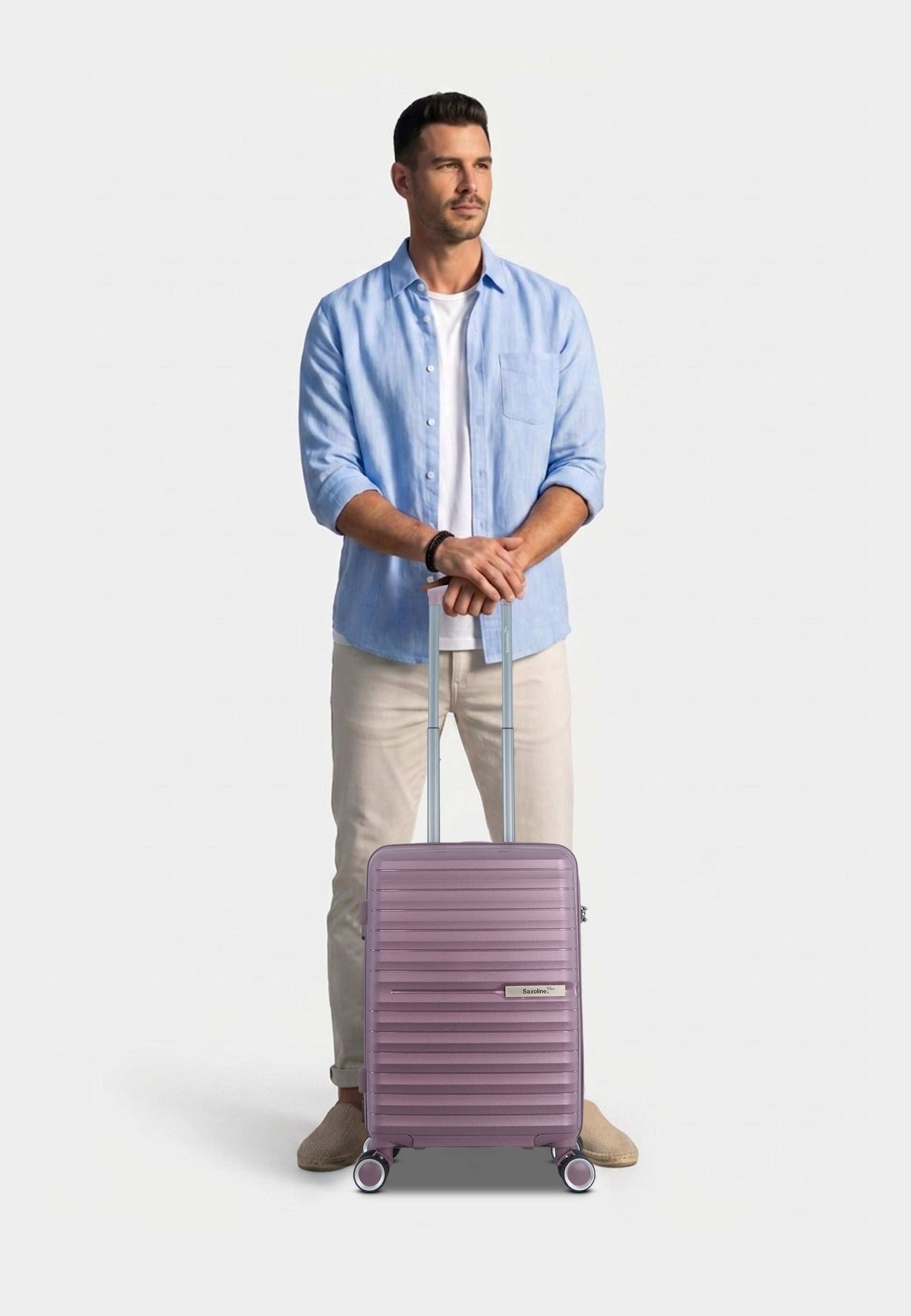 Saxoline Blue Resort Handgepäck Hartschalenkoffer Trolley Reisekoffer Small Violett
