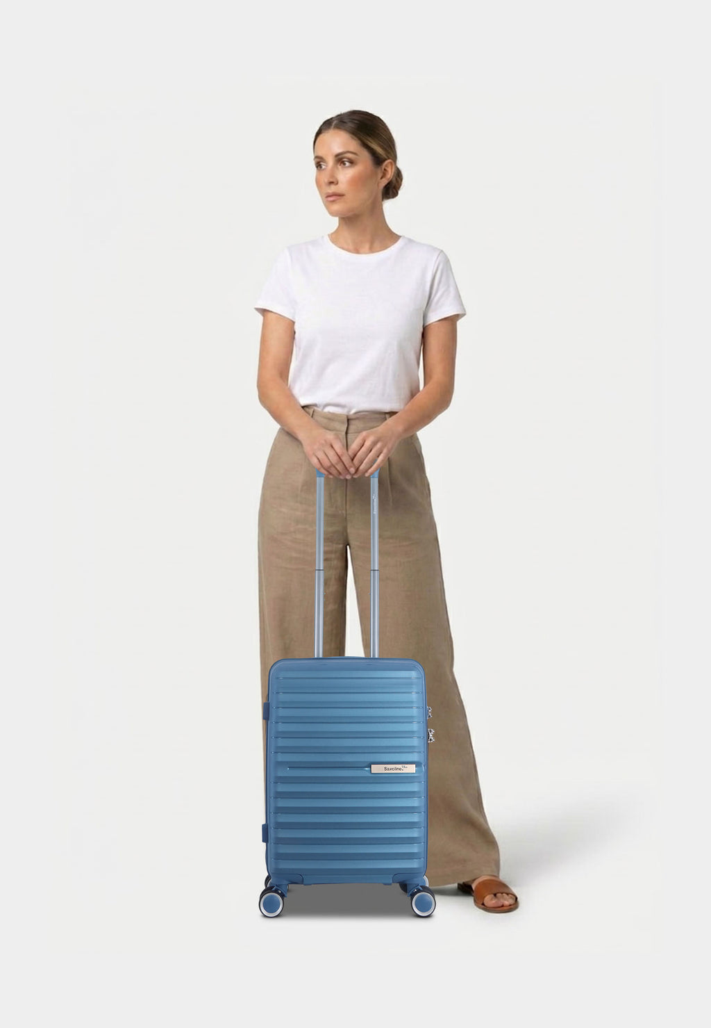Saxoline Blue Resort Hartschalenkoffer set Trolley set Reisekoffer set S/M/L Blau