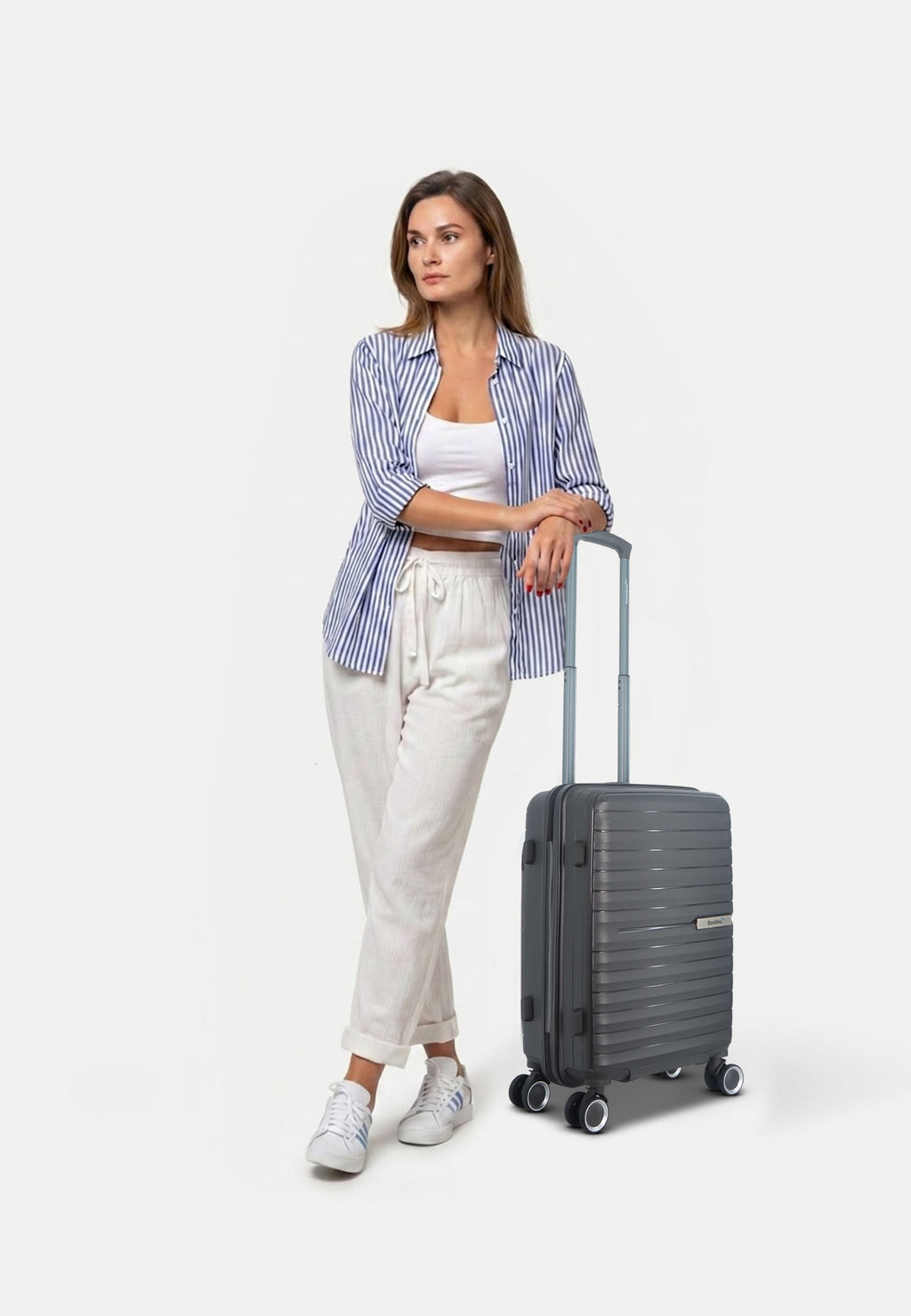 Saxoline Blue Resort Hartschalenkoffer set Trolley set Reisekoffer set S/M/L Anthrazit