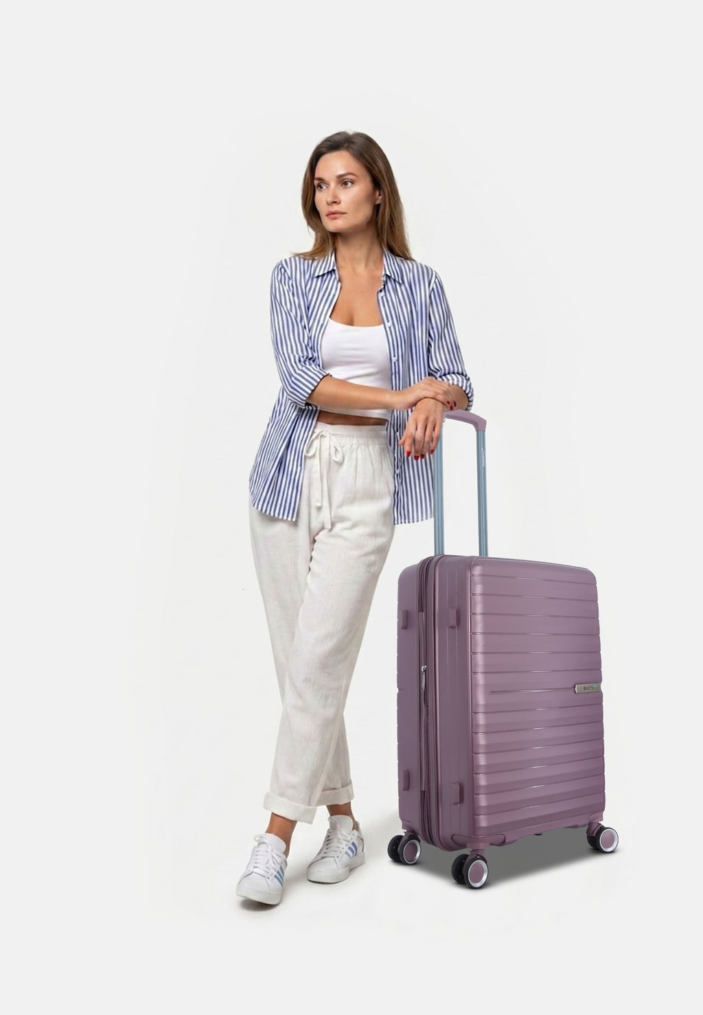 Saxoline Blue Resort Hartschalenkoffer Trolley Reisekoffer Medium Violett