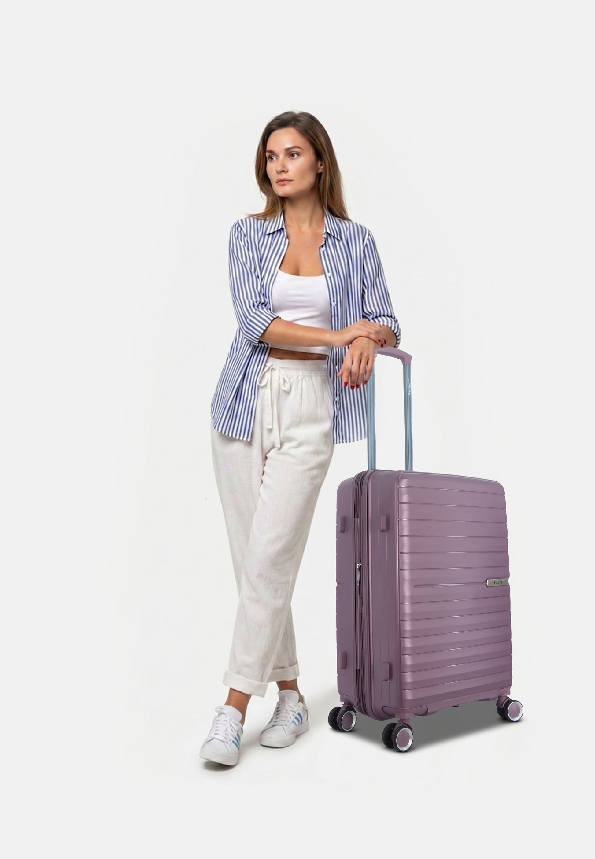 Saxoline Blue Resort Hartschalenkoffer set Trolley set Reisekoffer set S/M/L Violett