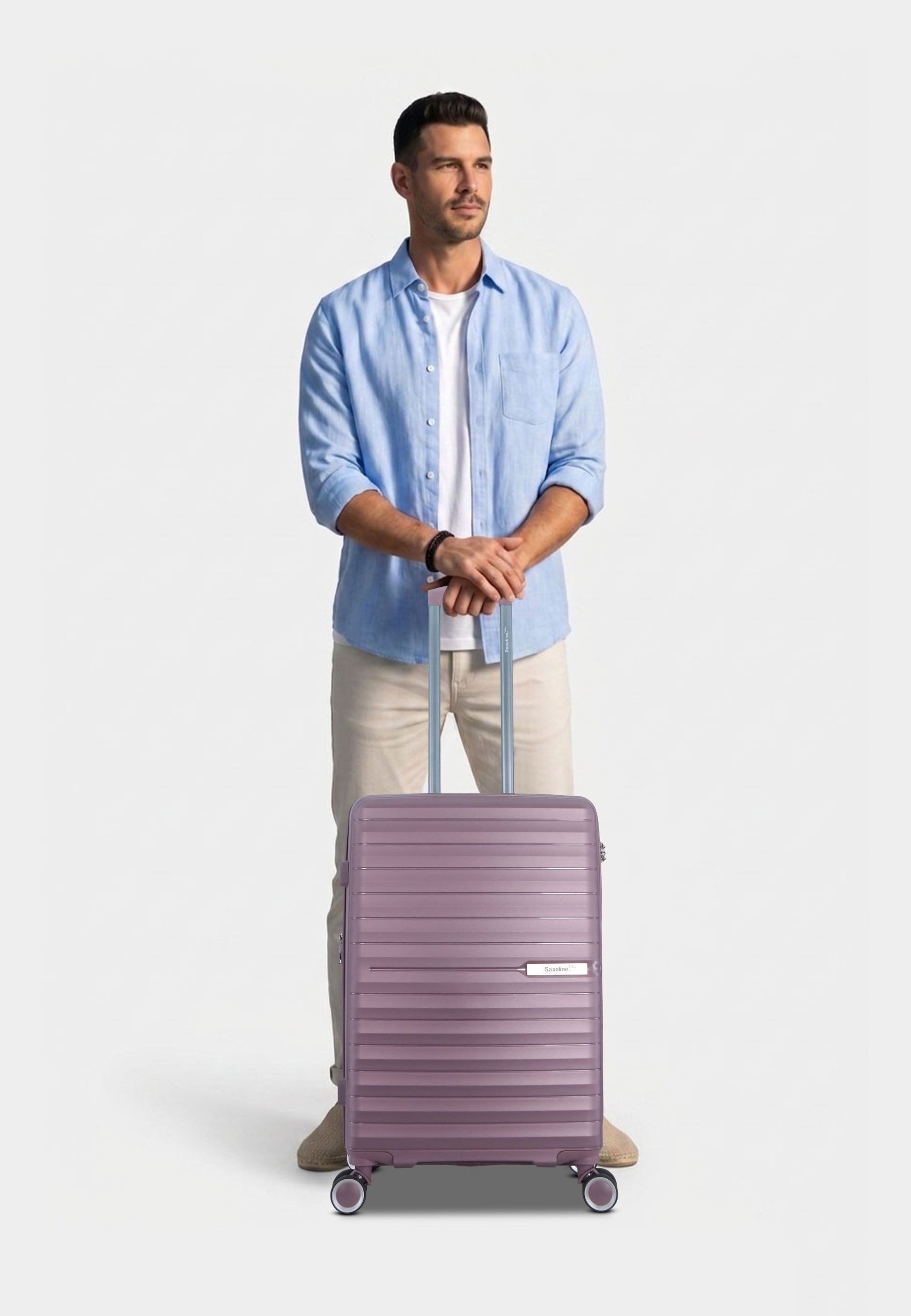 Saxoline Blue Resort Hartschalenkoffer set Trolley set Reisekoffer set S/M/L Violett