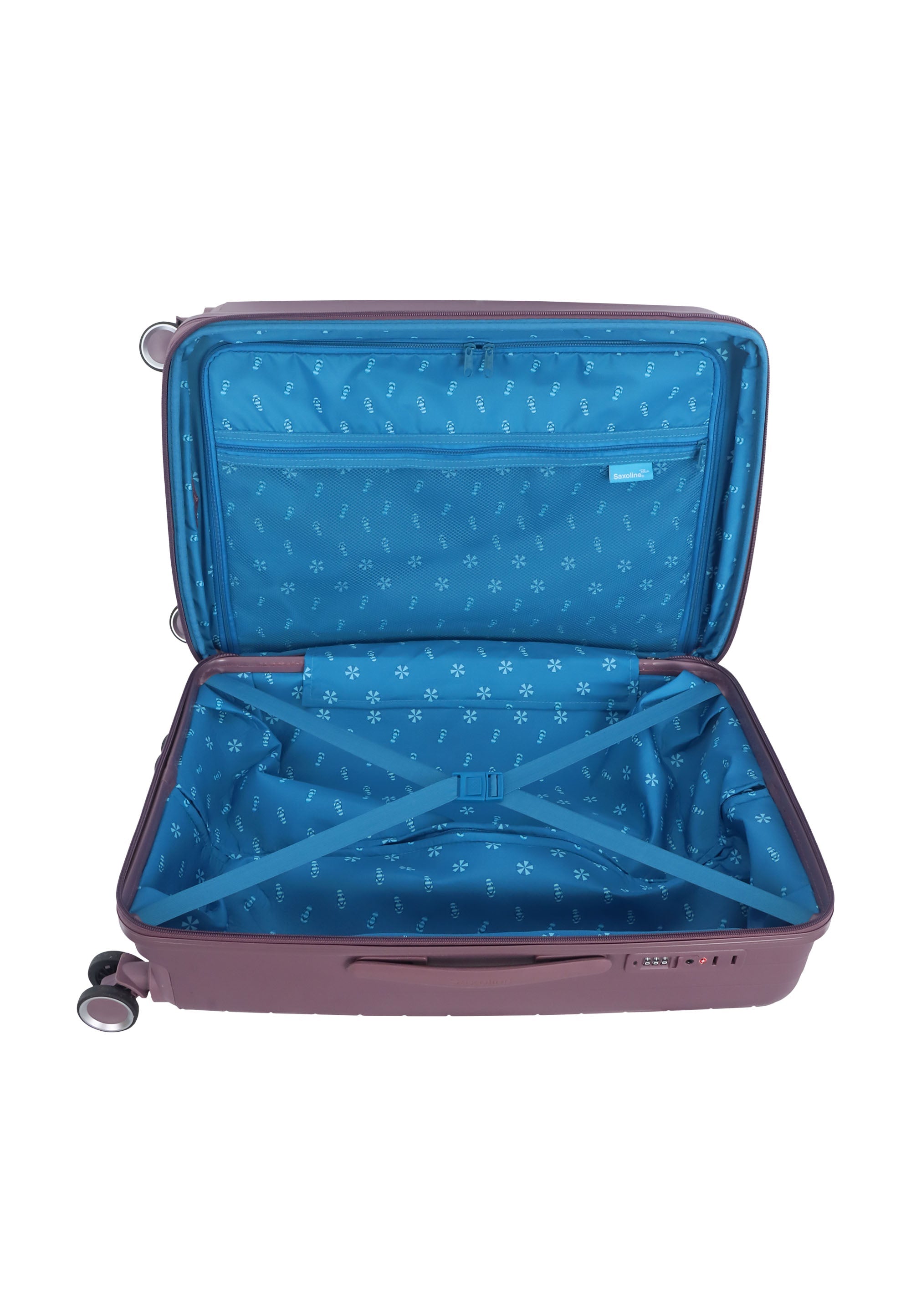 Saxaoline Blue Resort Hartschalenkoffer / Trolley / Reiskoffer - (Medium) Violett