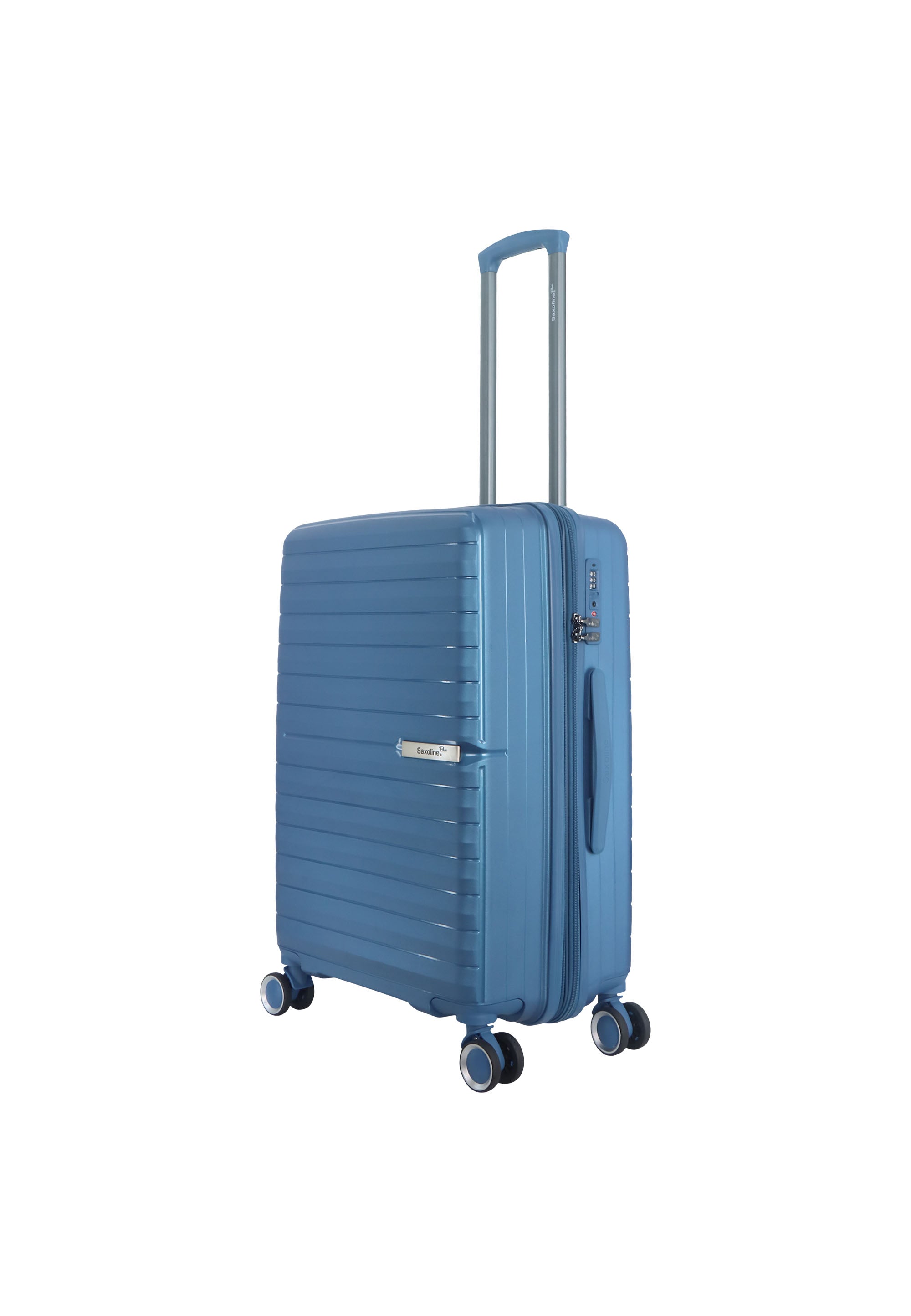 Saxaoline Blue Resort Hartschalenkoffer / Trolley / Reiskoffer - (Medium) Blau