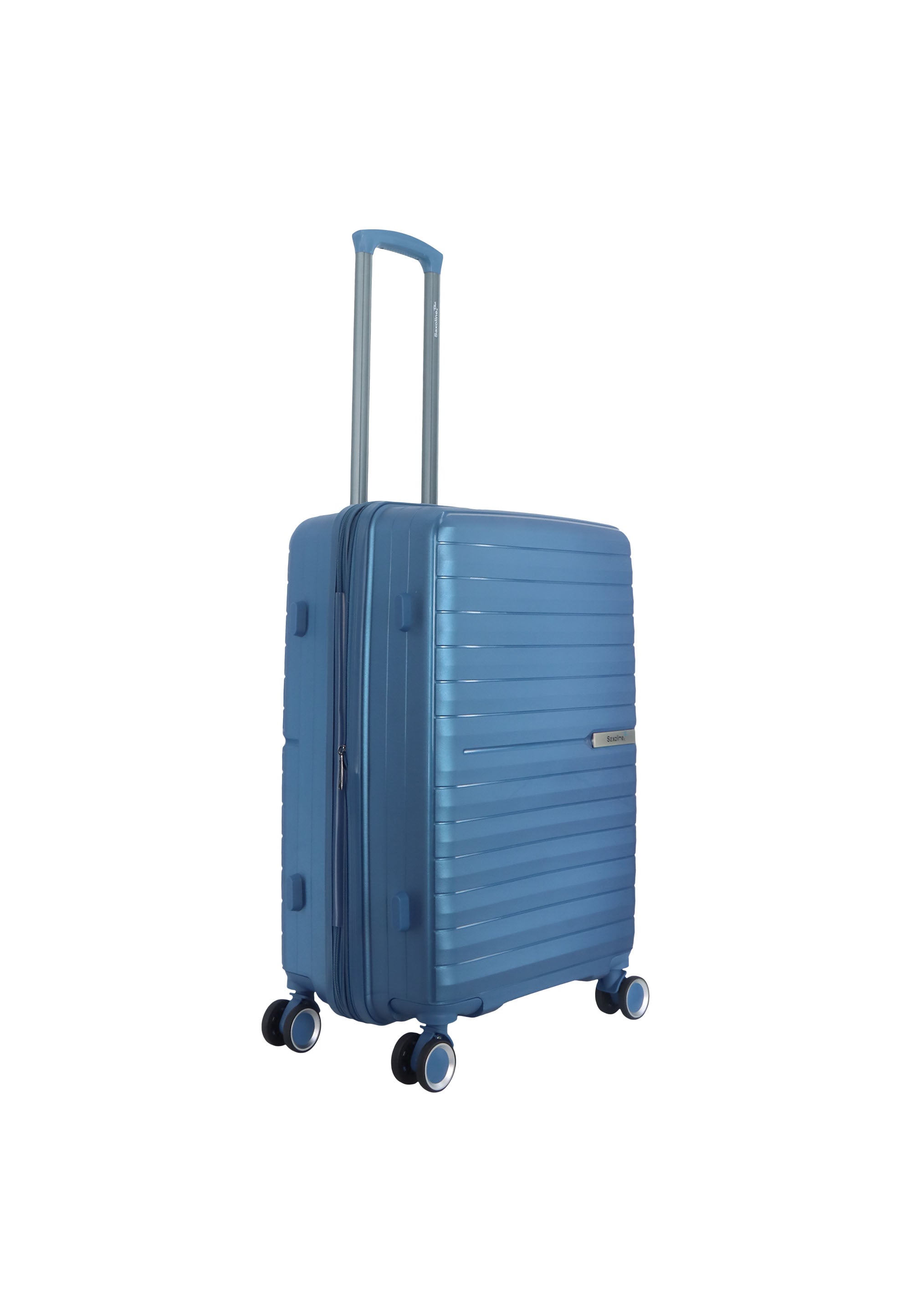 Saxaoline Blue Resort Hartschalenkoffer / Trolley / Reiskoffer - (Medium) Blau