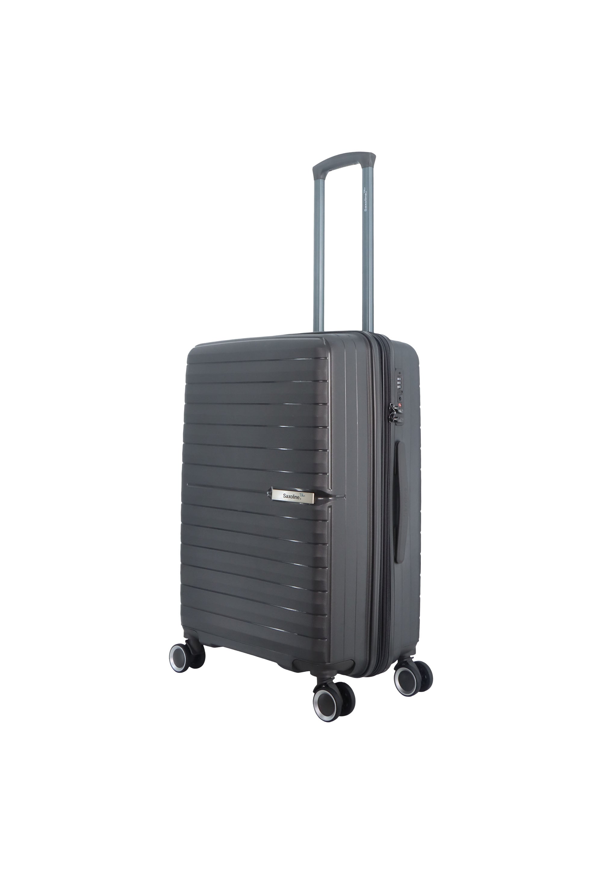 Saxaoline Blue Resort Hartschalenkoffer / Trolley / Reiskoffer - (Medium) Anthrazit