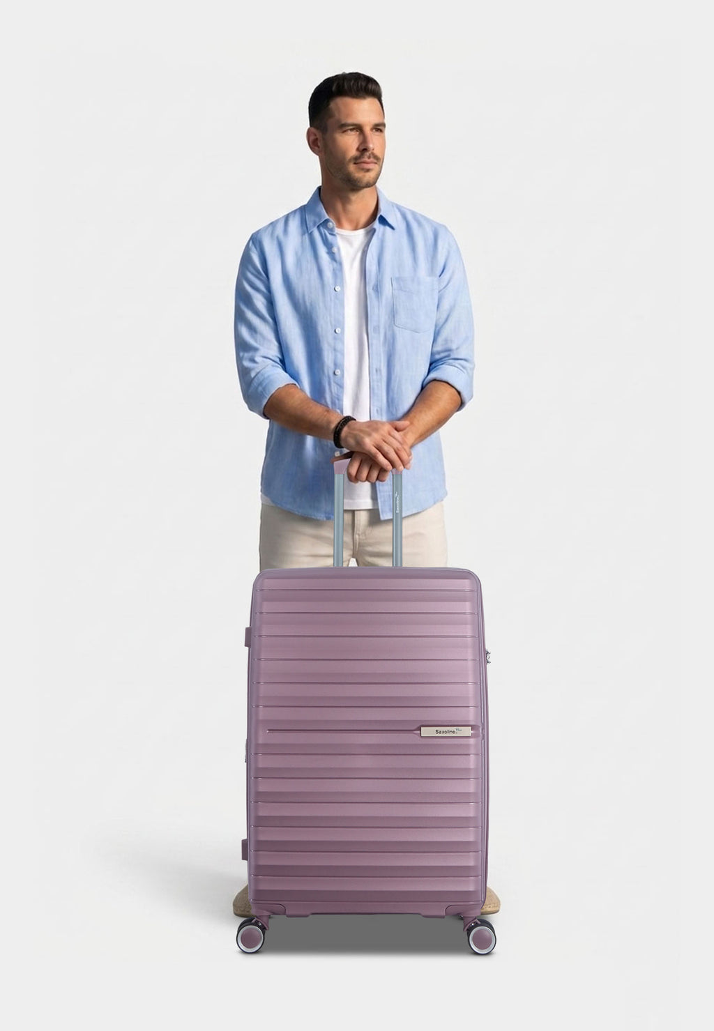 Saxoline Blue Resort Hartschalenkoffer set Trolley set Reisekoffer set S/M/L Violett