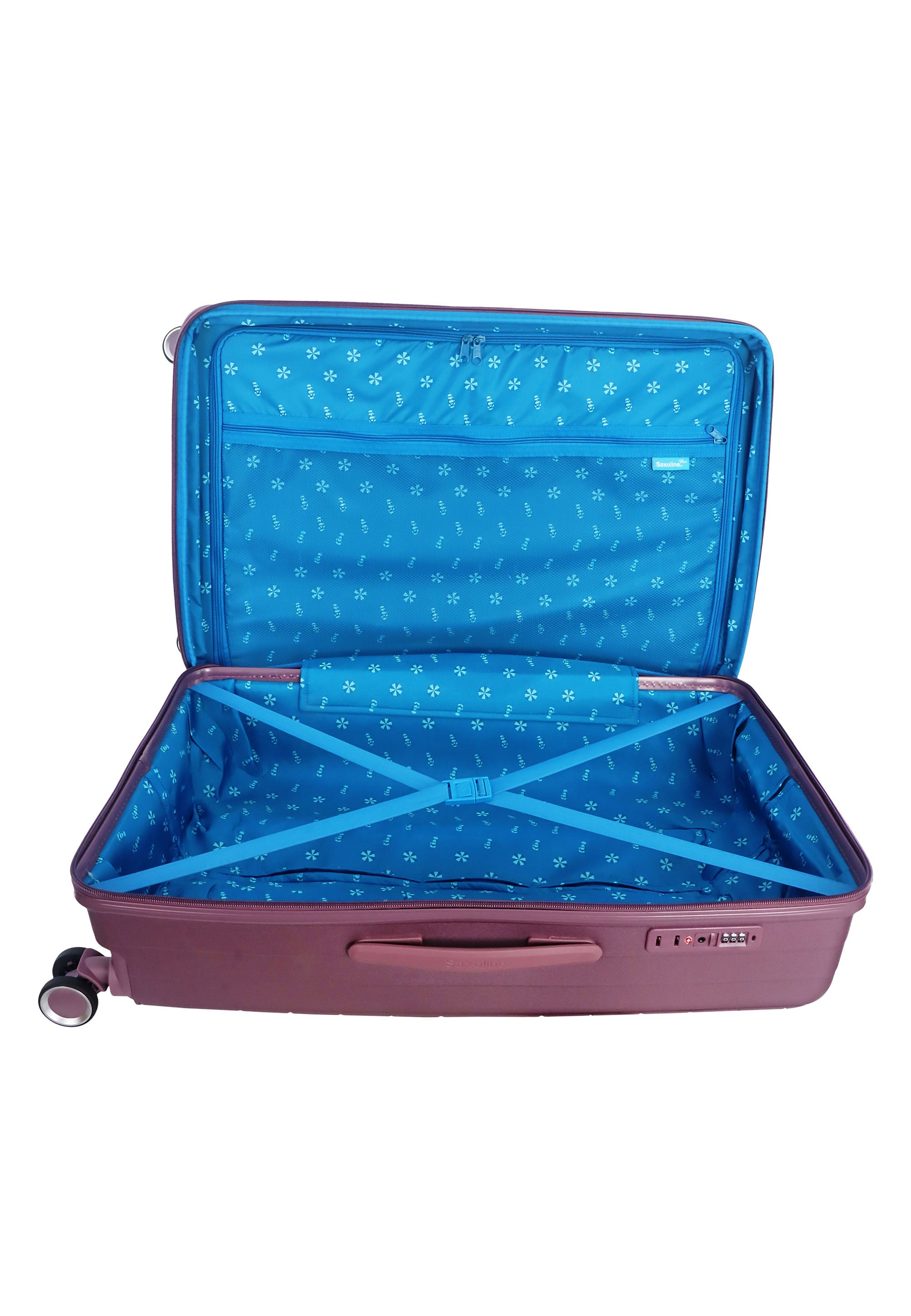 Saxaoline Blue Resort Hartschalenkoffer / Trolley / Reiskoffer - (Large) Violett