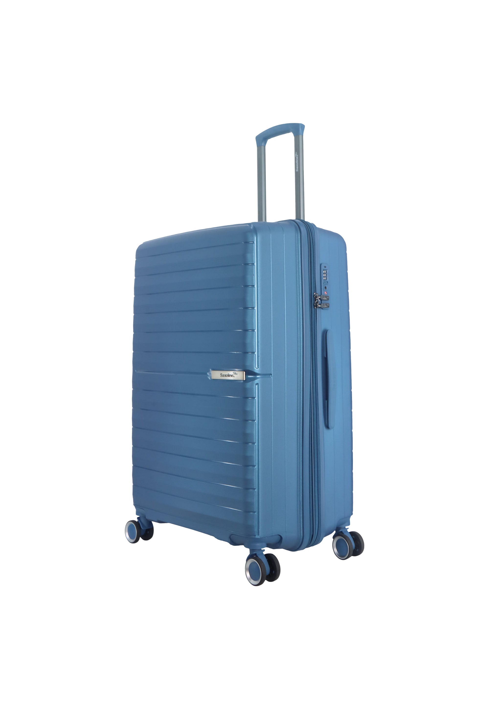 Saxaoline Blue Resort Hartschalenkoffer / Trolley / Reiskoffer - (Large) Blau