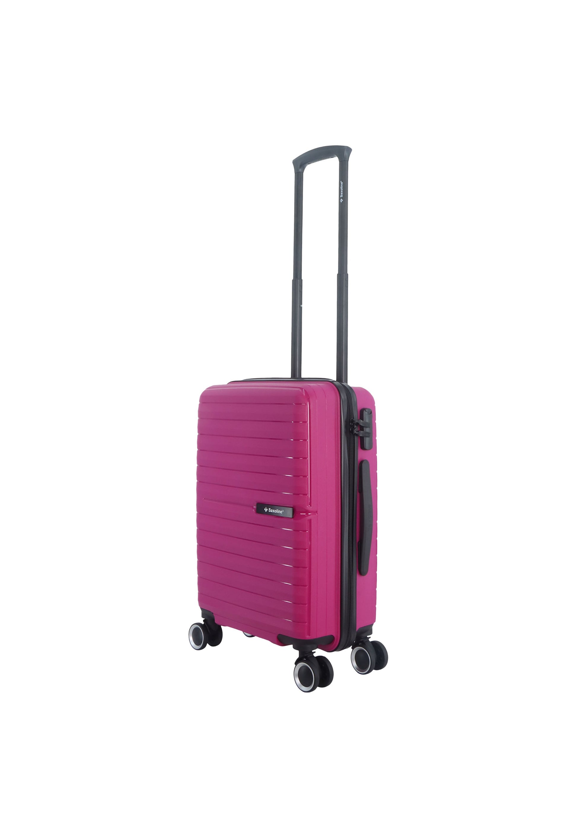 Hartschalenkoffer aus Polypropylen von Saxoline – Größe S für Handgepäck Farbe Fuchsia