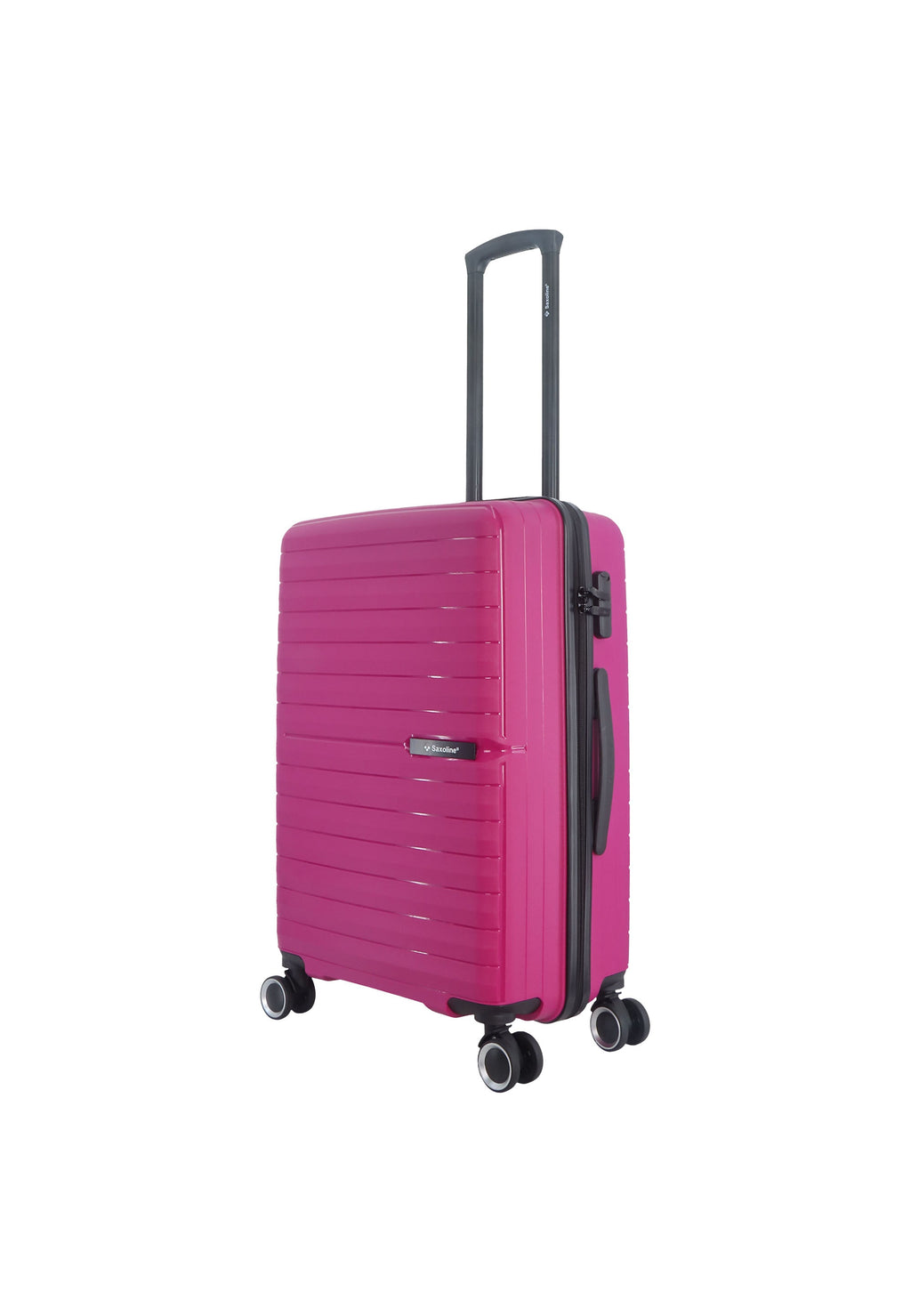Reisekoffer aus Polypropylen von Saxoline – Größe M Farbe Fuchsia