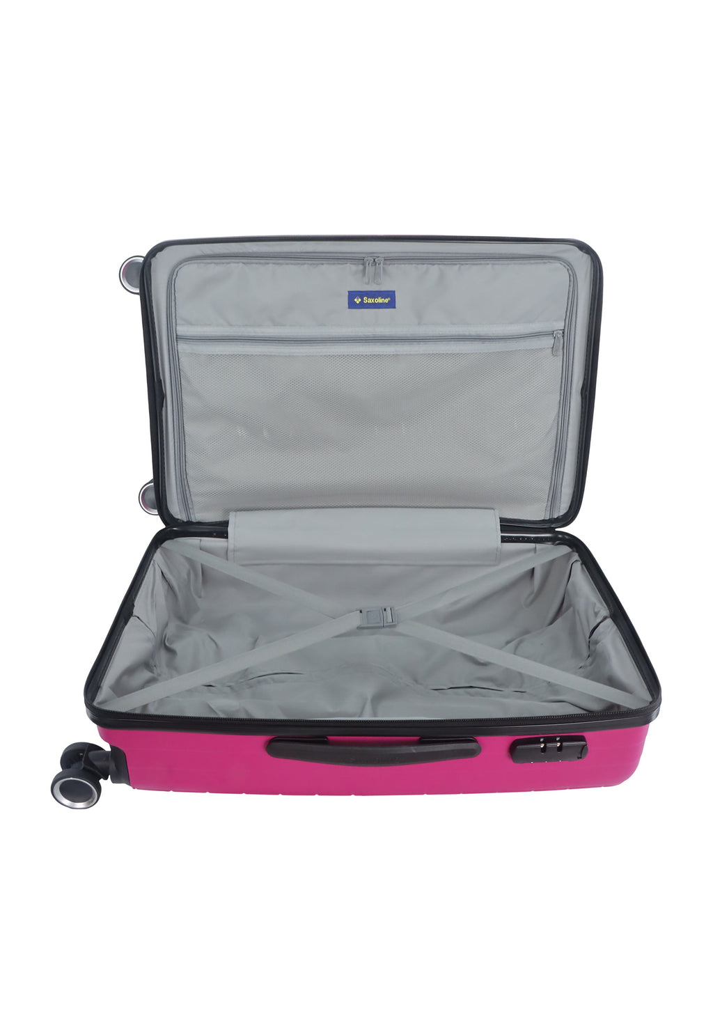 Reisekoffer aus Polypropylen von Saxoline – Größe M Farbe Fuchsia