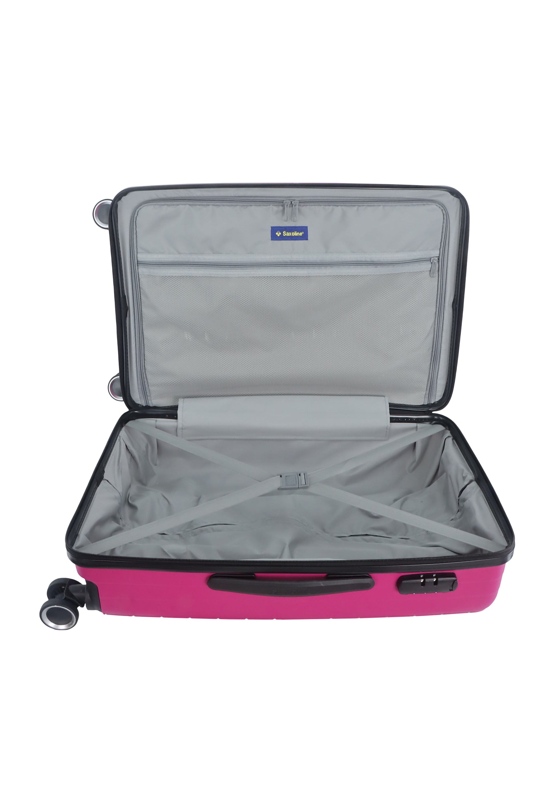 Reisekoffer aus Polypropylen von Saxoline – Größe M Farbe Fuchsia