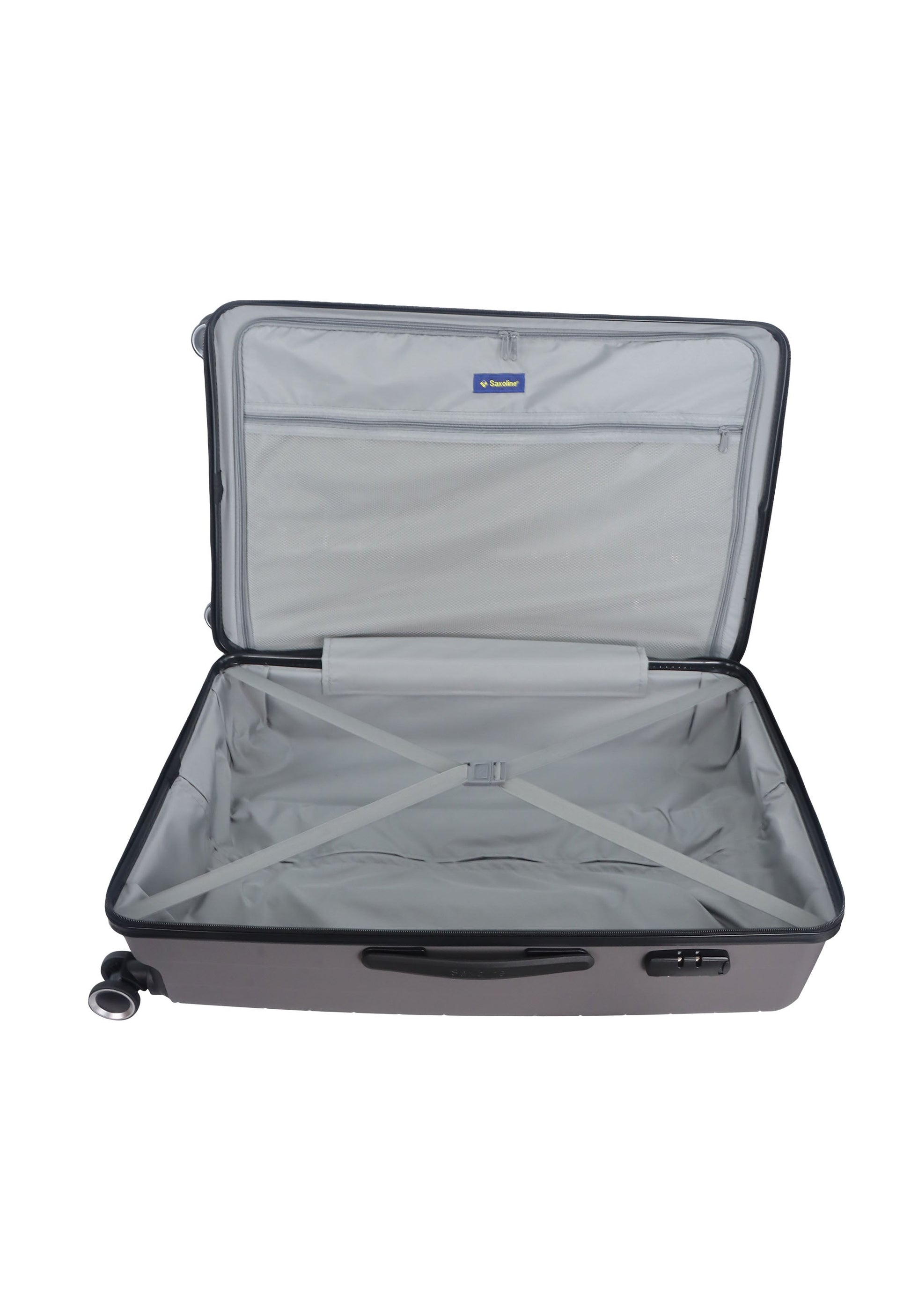 Reisekoffer aus Polypropylen von Saxoline Farbe Grau Gr.L