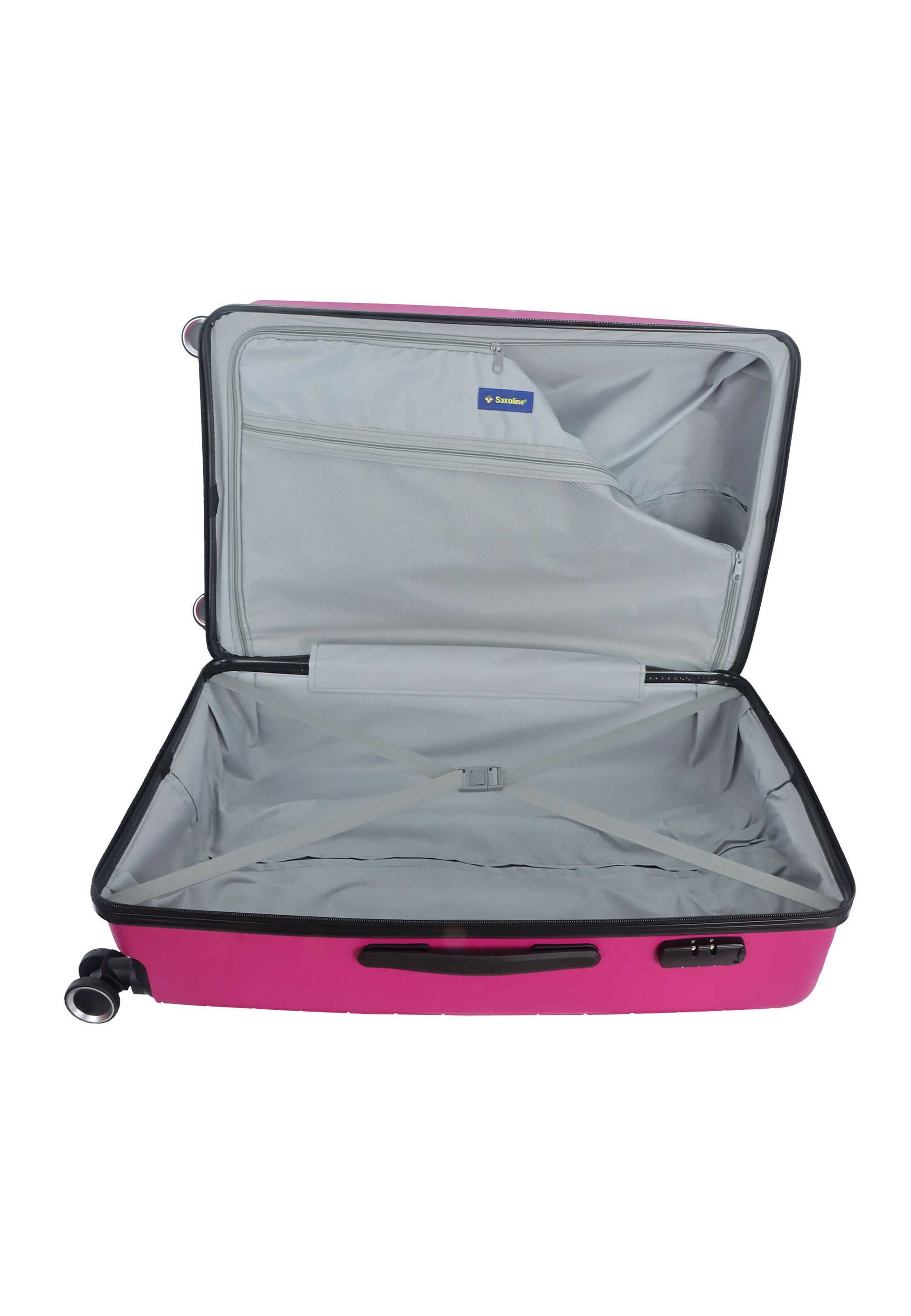 Reisekoffer aus Polypropylen von Saxoline Farbe Fuchsia Gr.L