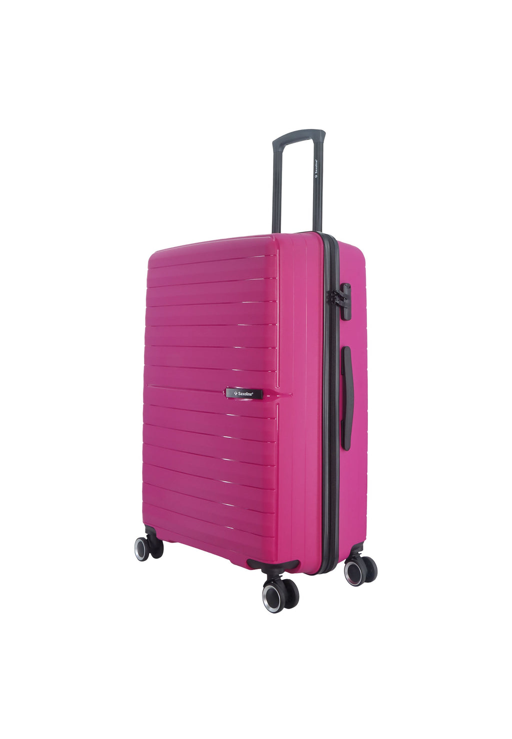 Reisekoffer aus Polypropylen von Saxoline Farbe Fuchsia Gr.L