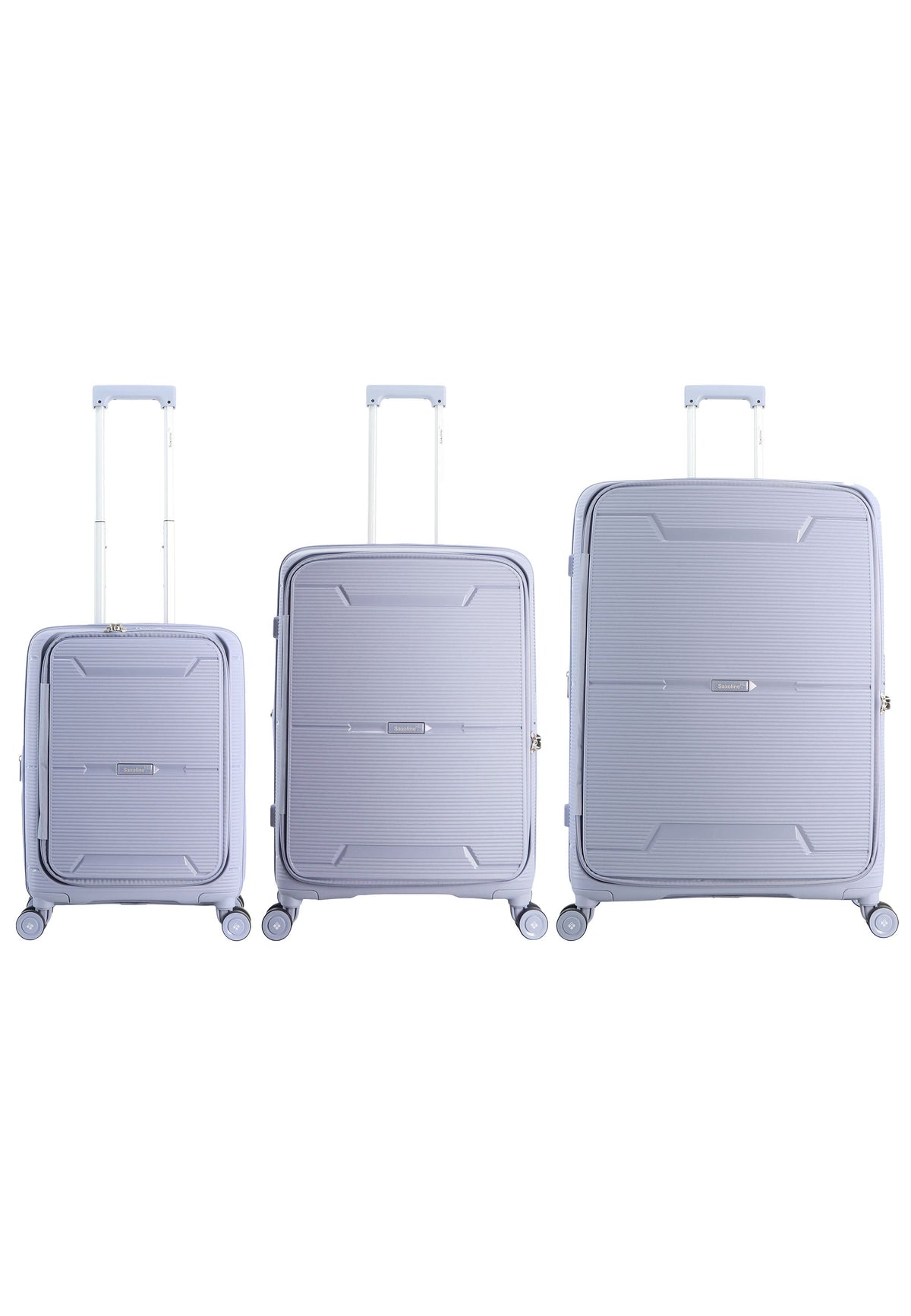 Saxoline Blue Boho Hartschalen-Kofferset / Trolley-Set / Reisekoffer-Set - (S/M/L) - Lila – Produktansicht 1