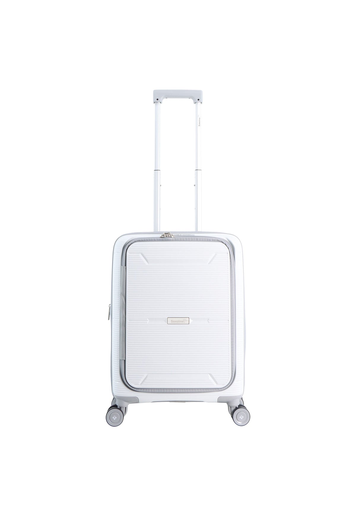 Saxoline Blue Boho Hartschalen-Kofferset / Trolley-Set / Reisekoffer-Set - (S/M/L)- Weiß – Produktansicht 2