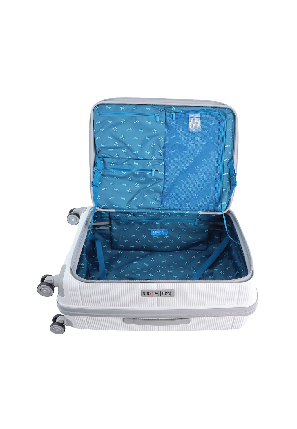 Saxoline Blue Boho Hartschalenkoffer - (Medium) - Weiß – Produktansicht 10