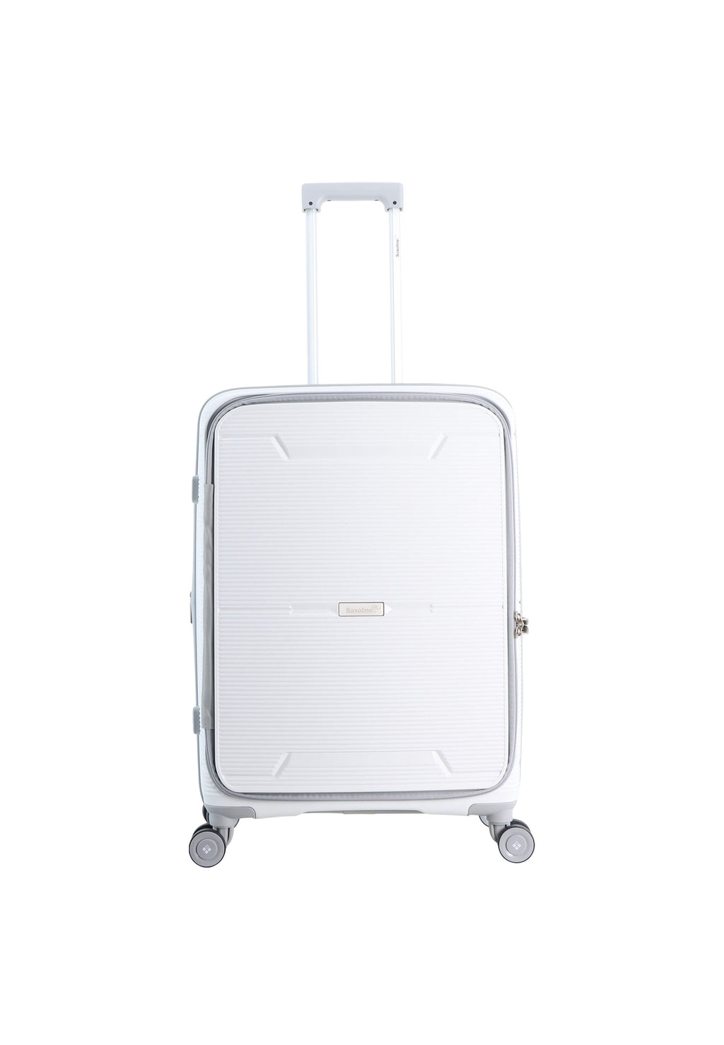 Saxoline Blue Boho Hartschalen-Kofferset / Trolley-Set / Reisekoffer-Set - (S/M/L)- Weiß – Produktansicht 3