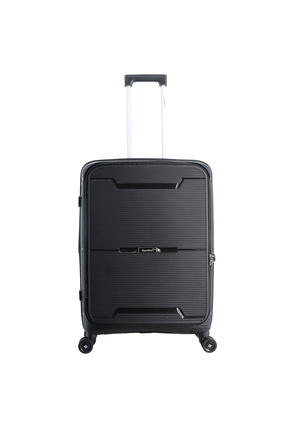 Saxoline Blue Boho Hartschalen-Kofferset / Trolley-Set / Reisekoffer-Set - (S/M/L)- Schwarz – Produktansicht 3