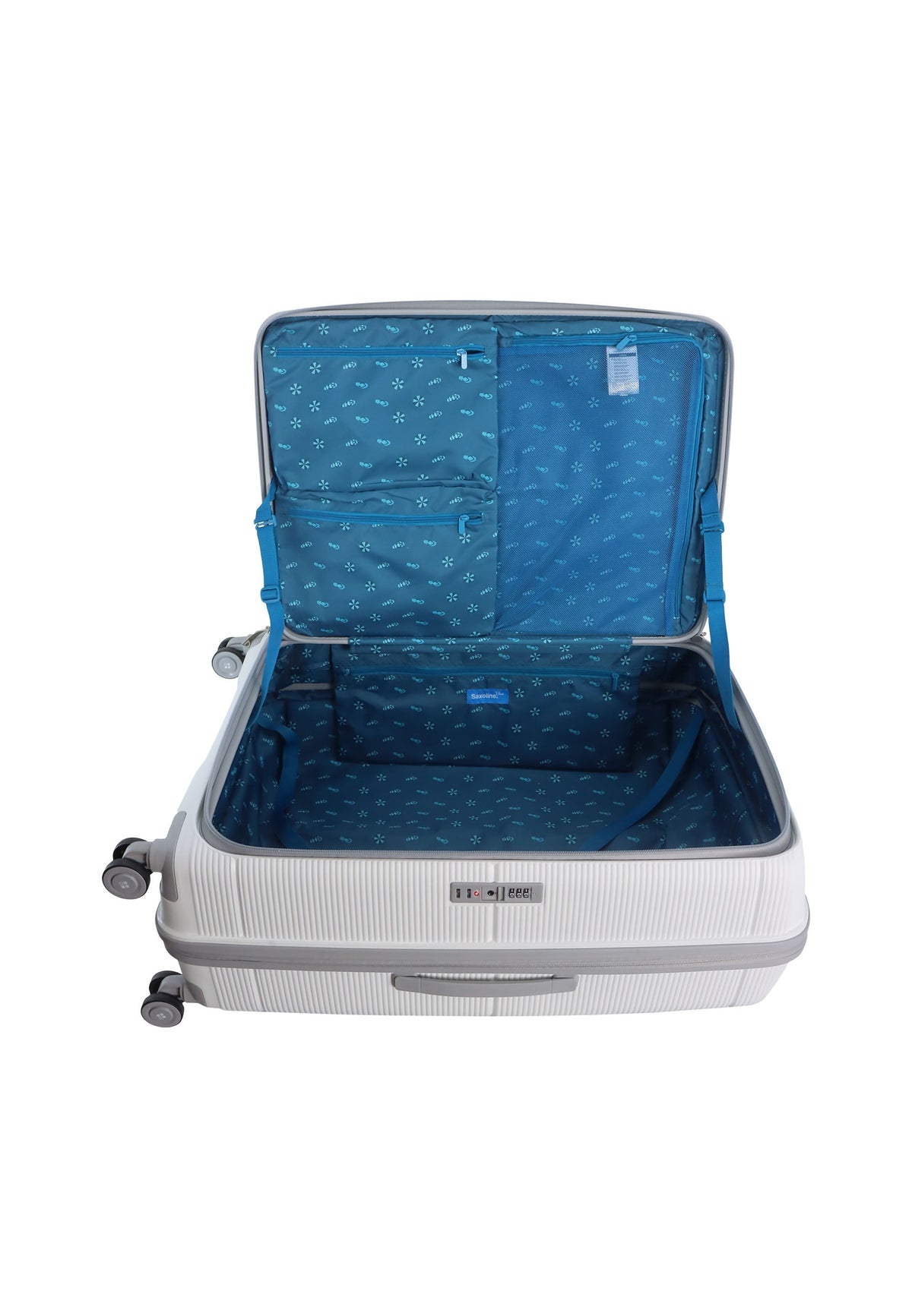 Saxoline Blue Boho Hartschalenkoffer - (Large) - Weiß – Produktansicht 9