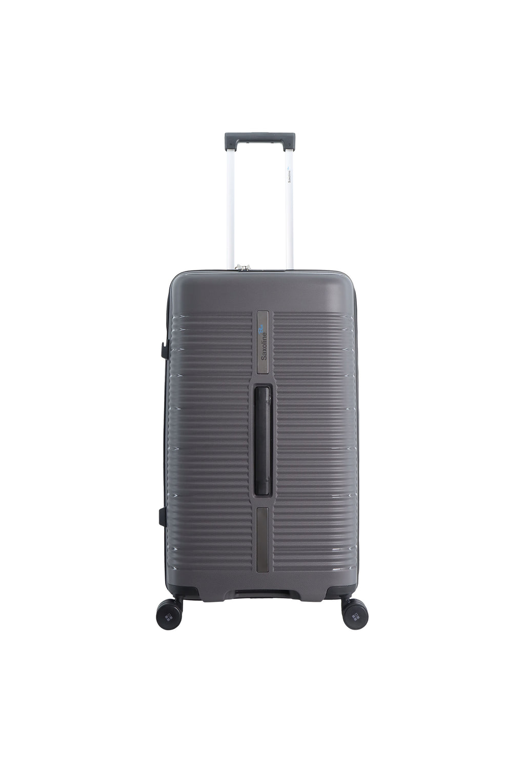 Saxoline Blue Overly Trunk Hartschalenkoffer / Trolley / Reisekoffer Silber