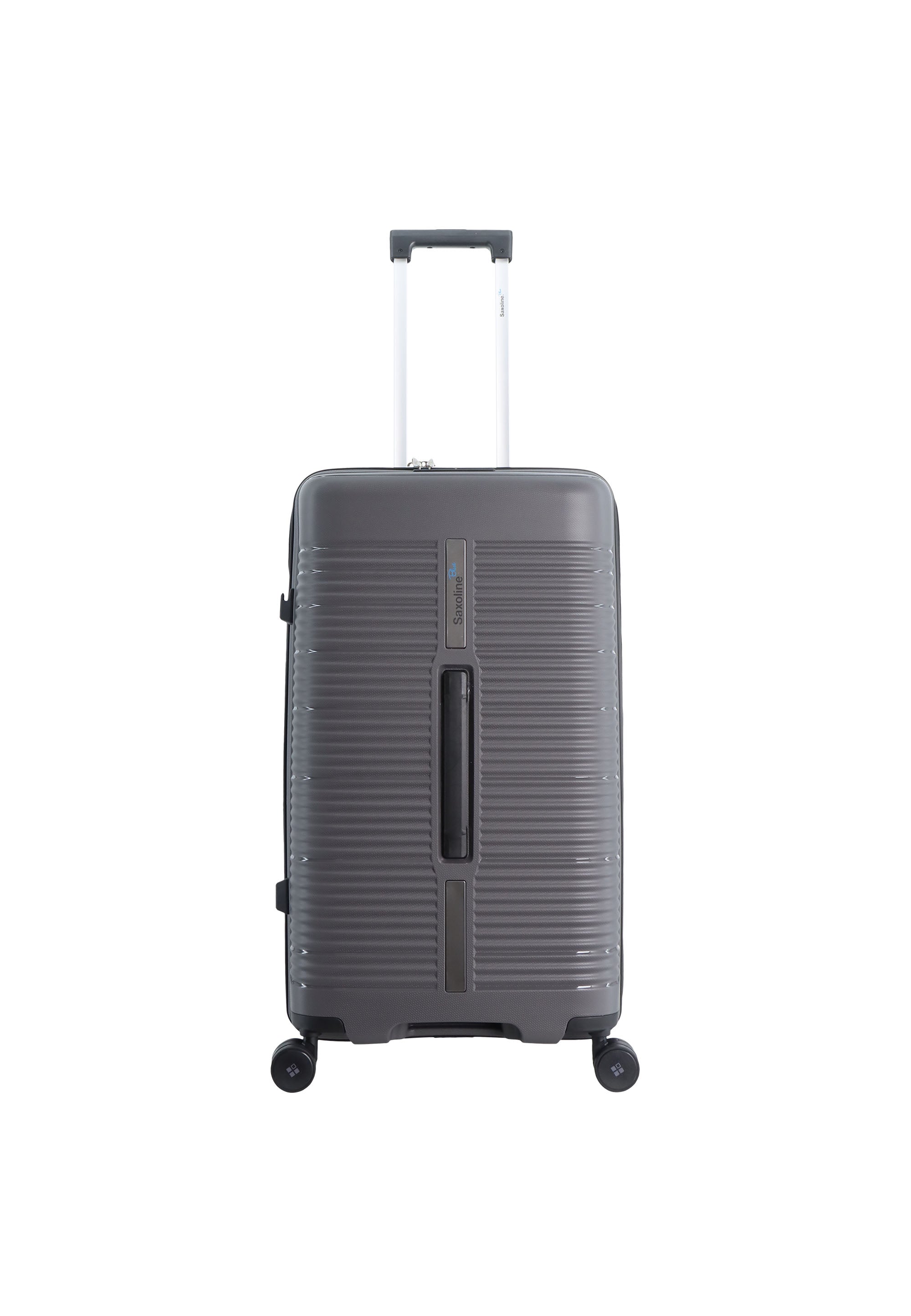 Saxoline Blue Overly Trunk Hartschalenkoffer / Trolley / Reisekoffer Silber