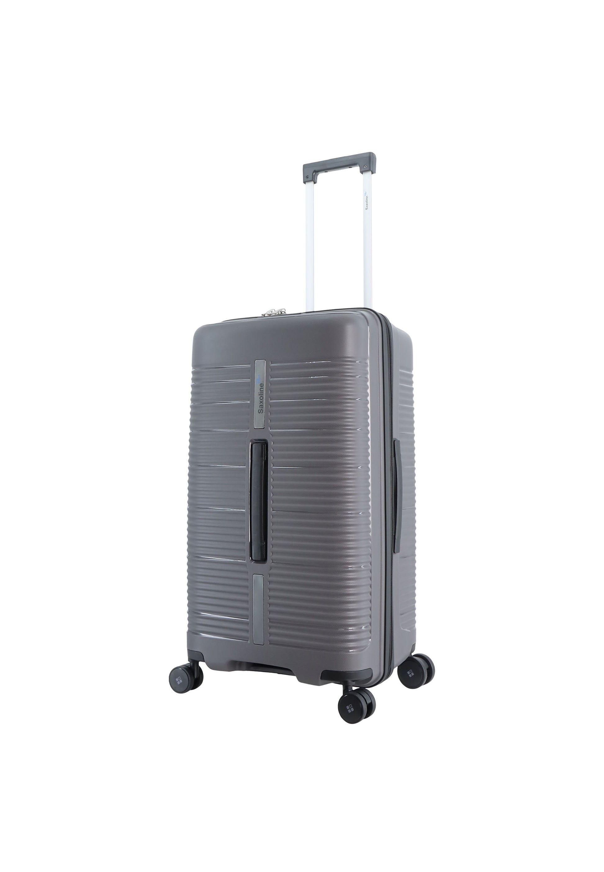 Saxoline Blue Overly Trunk Hartschalenkoffer / Trolley / Reisekoffer Silber