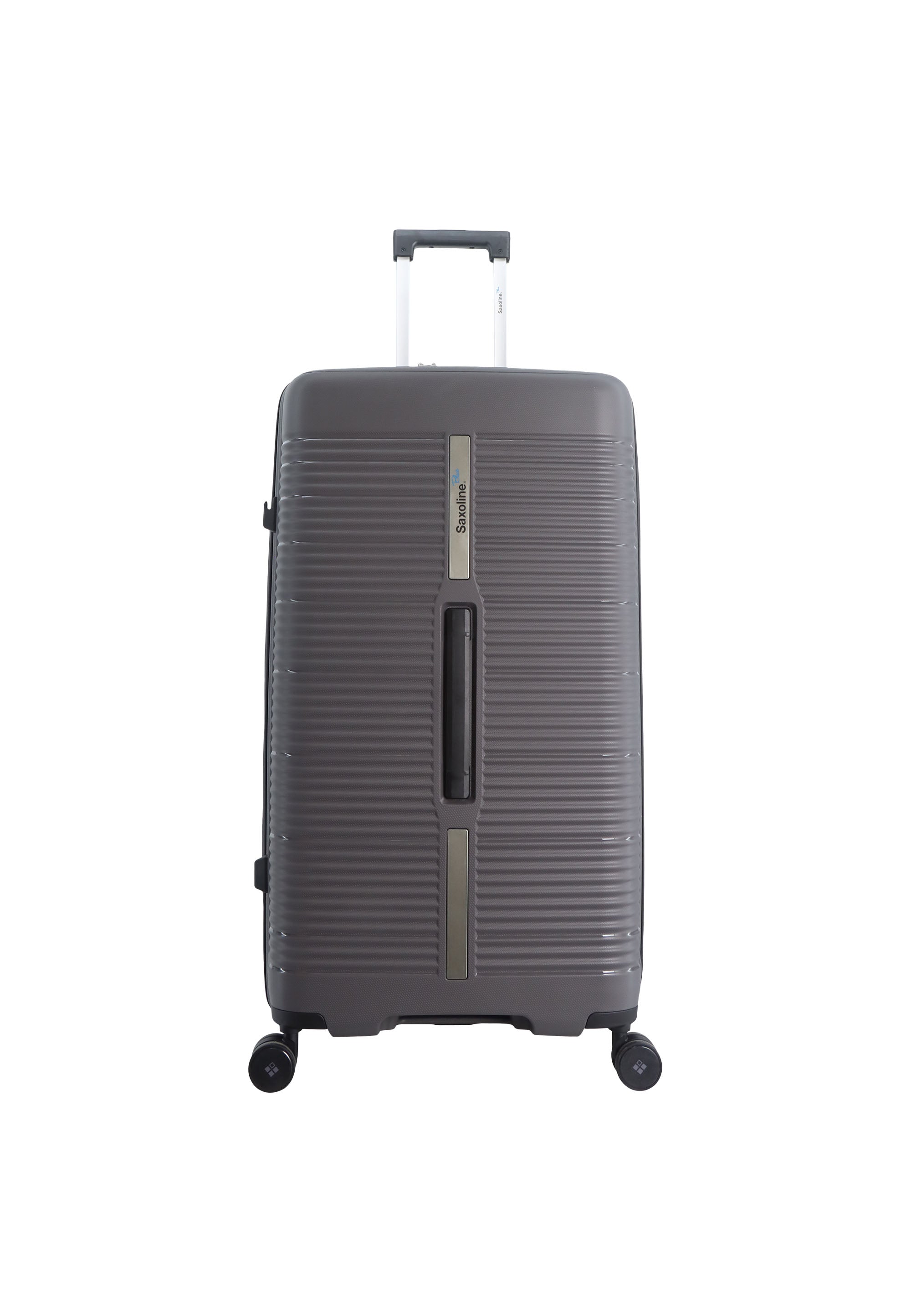 Saxoline Blue Overly Trunk Hartschalenkoffer / Trolley / Reisekoffer Silber