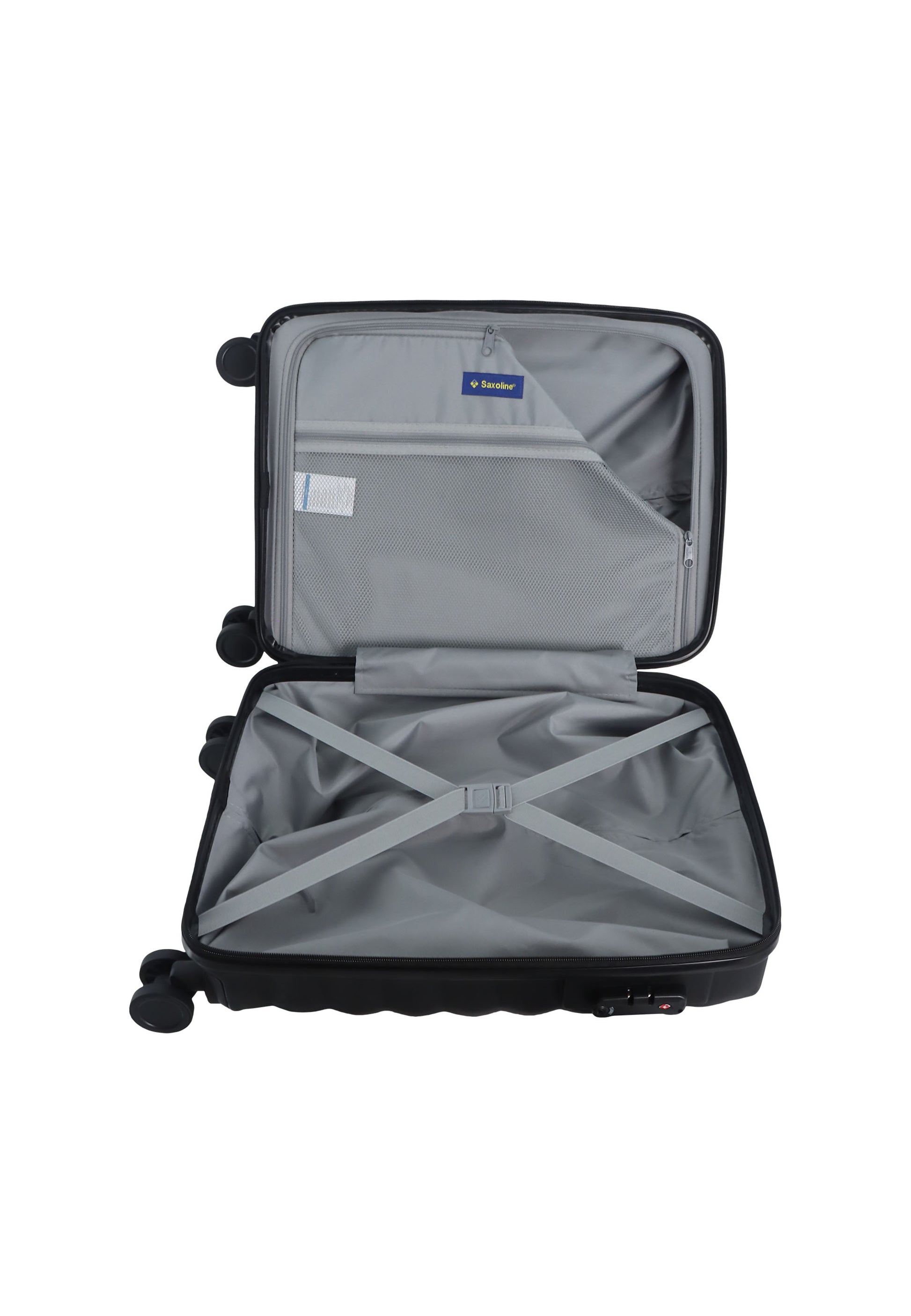 Saxoline Flow Handgepäck Hartschalenkoffer / Trolley / Reiskoffer - (Small) Schwarz