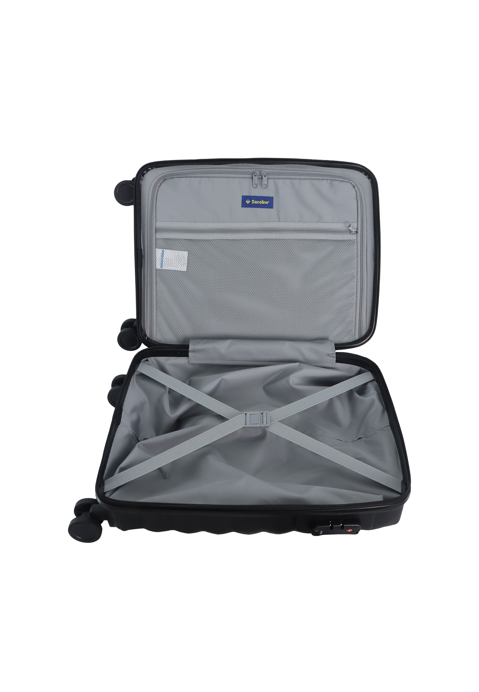 Saxoline Flow Handgepäck Hartschalenkoffer / Trolley / Reiskoffer - (Small) Schwarz